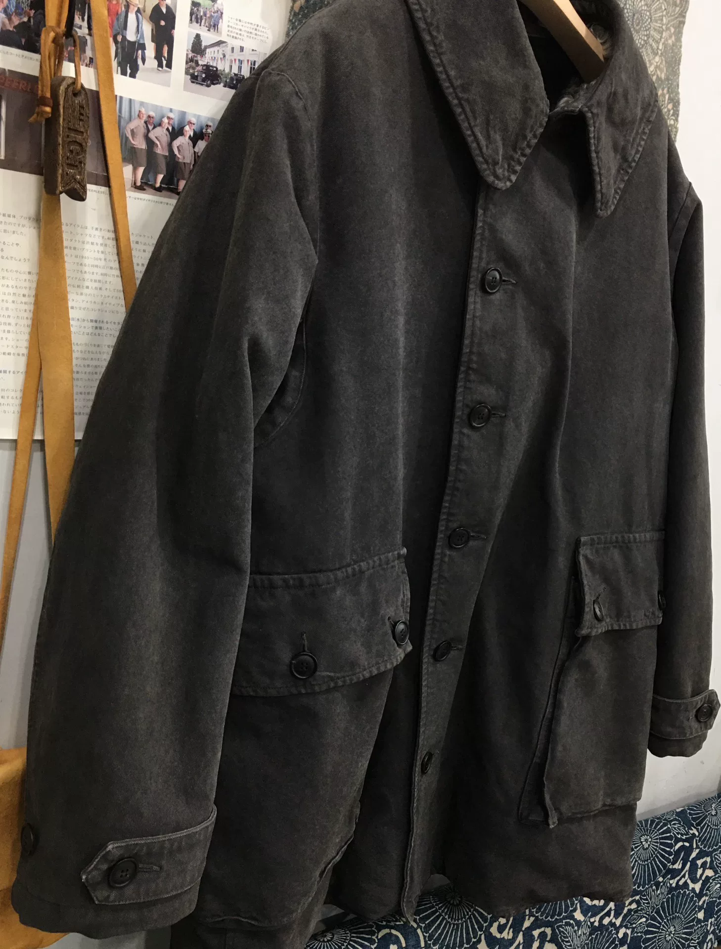 VISVIM 22AW WINFIELD SHEARLING COAT — detail