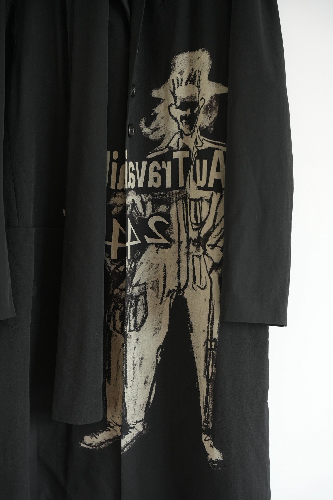 Yohji Yamamoto 17AW Worker Scarf Coat — back