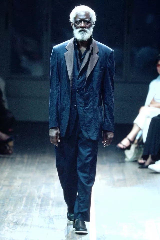 Yohji Yamamoto 01SS Double-Layer Jacket — detail