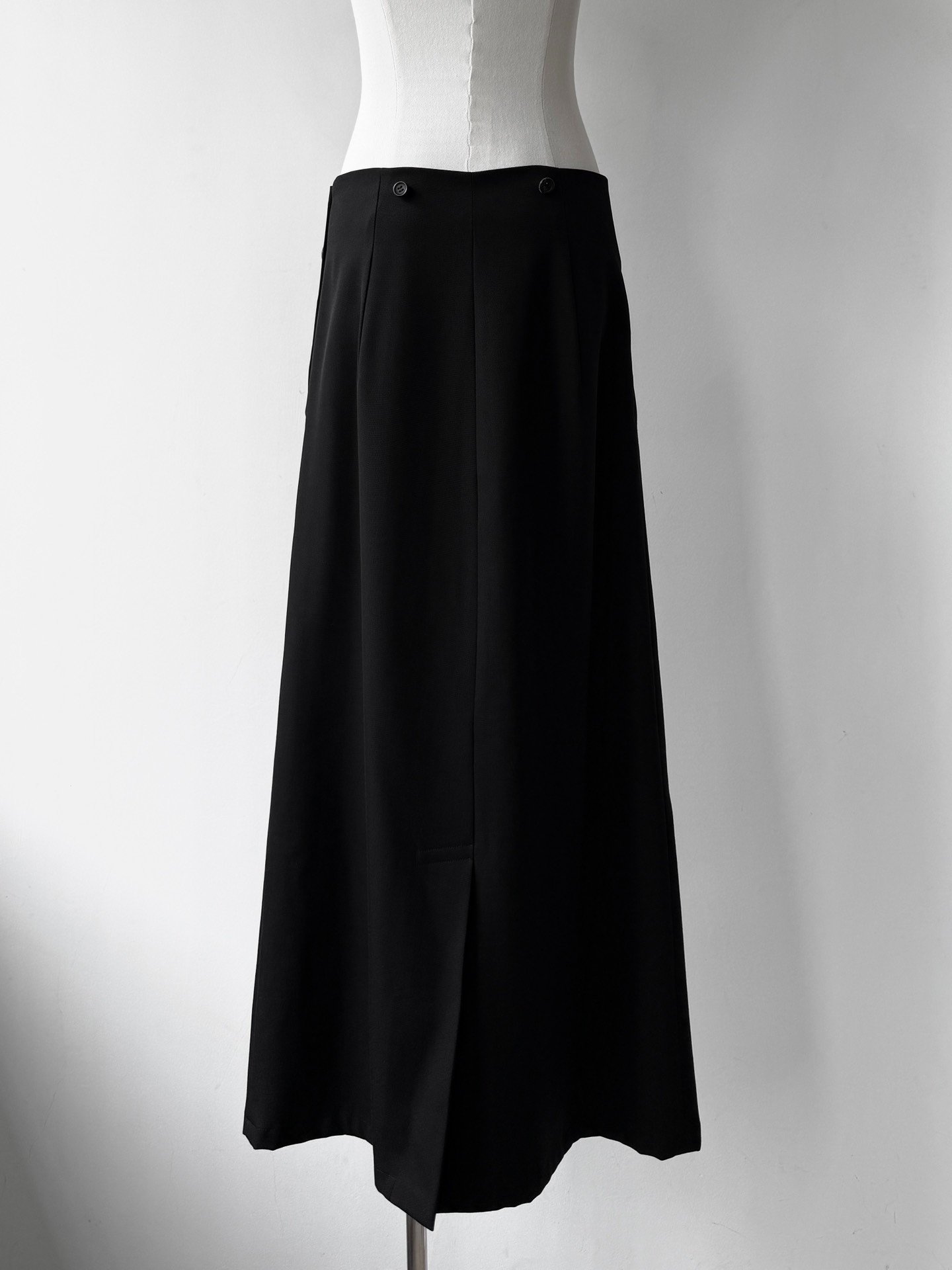 Yohji Yamamoto Y's 04AW Button Long Skirt — detail