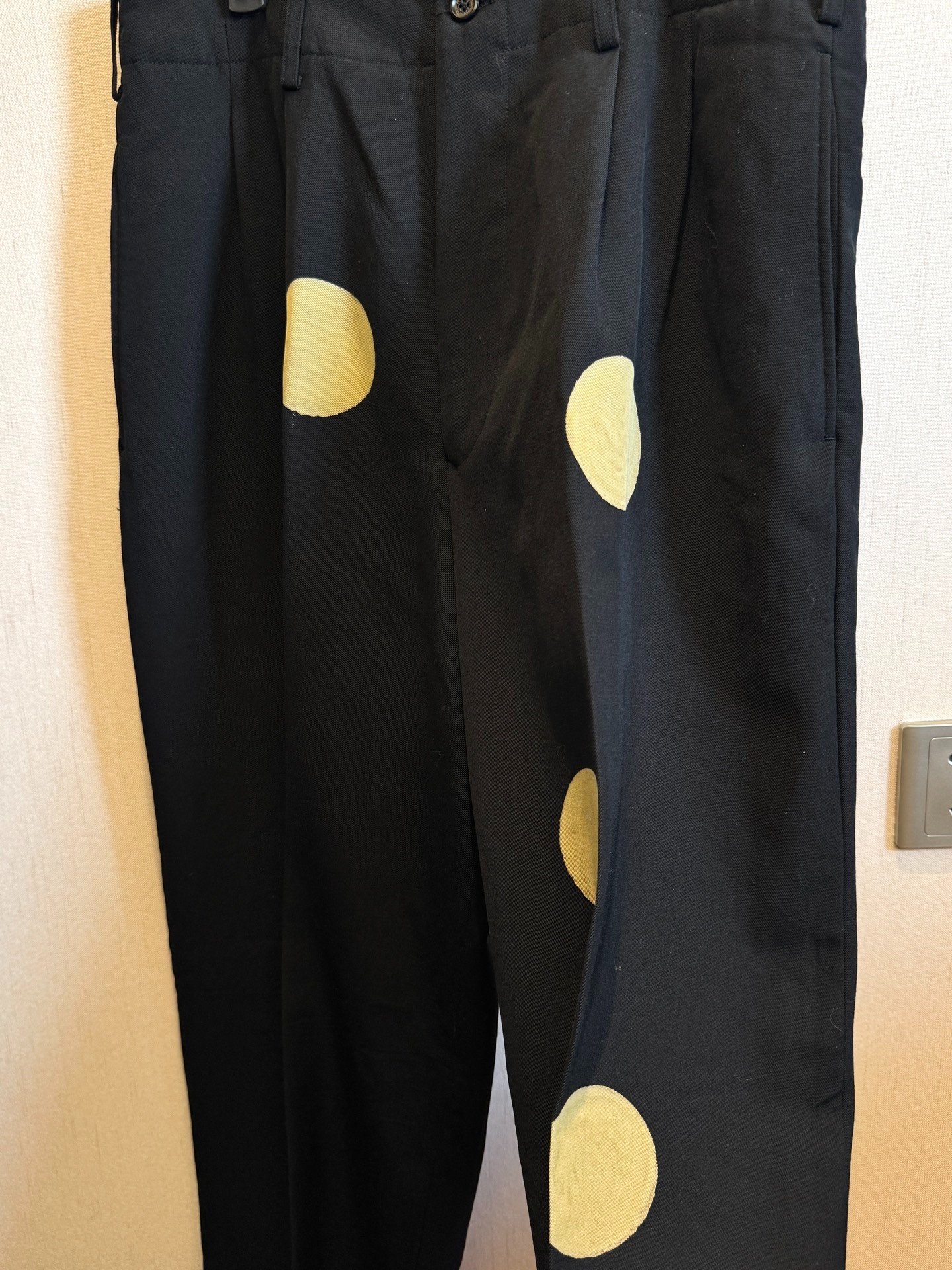 Yohji Yamamoto 96AW Discharge Moon Trousers — front