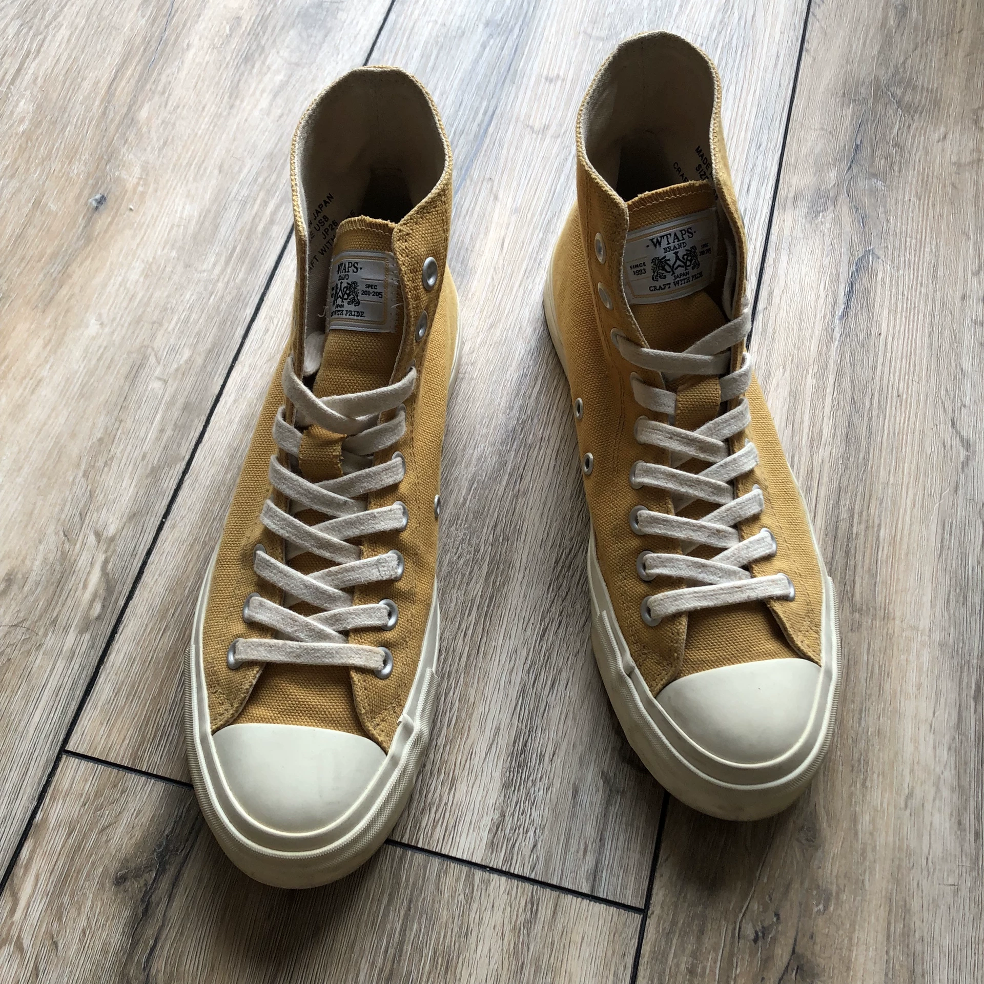 Wtaps 14SS Canvas Mustard Shoes