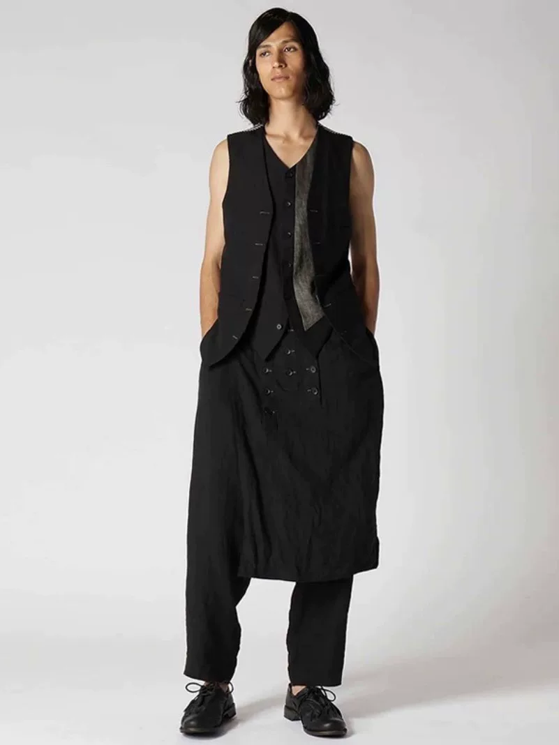 Yohji Yamamoto 24SS Pin Wrap Skirt — back