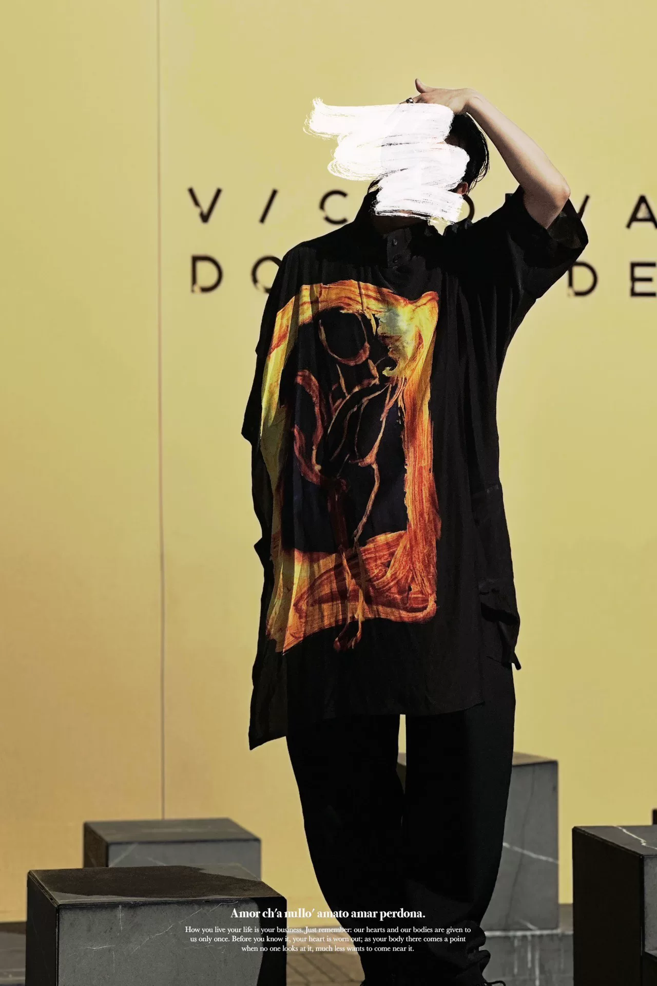 Yohji Yamamoto x Yuuka Asakura Silk Shirt — detail