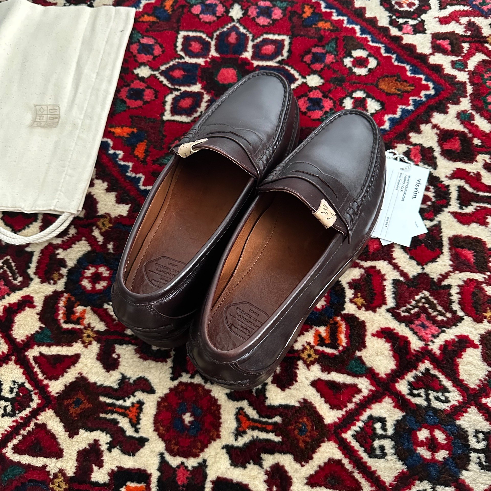 visvim FABRO-FOLK Leather Loafers — detail