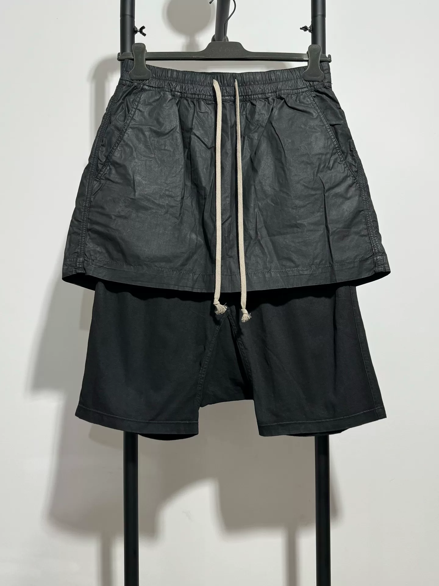 Rick Owens Waxed Layered Culottes S
