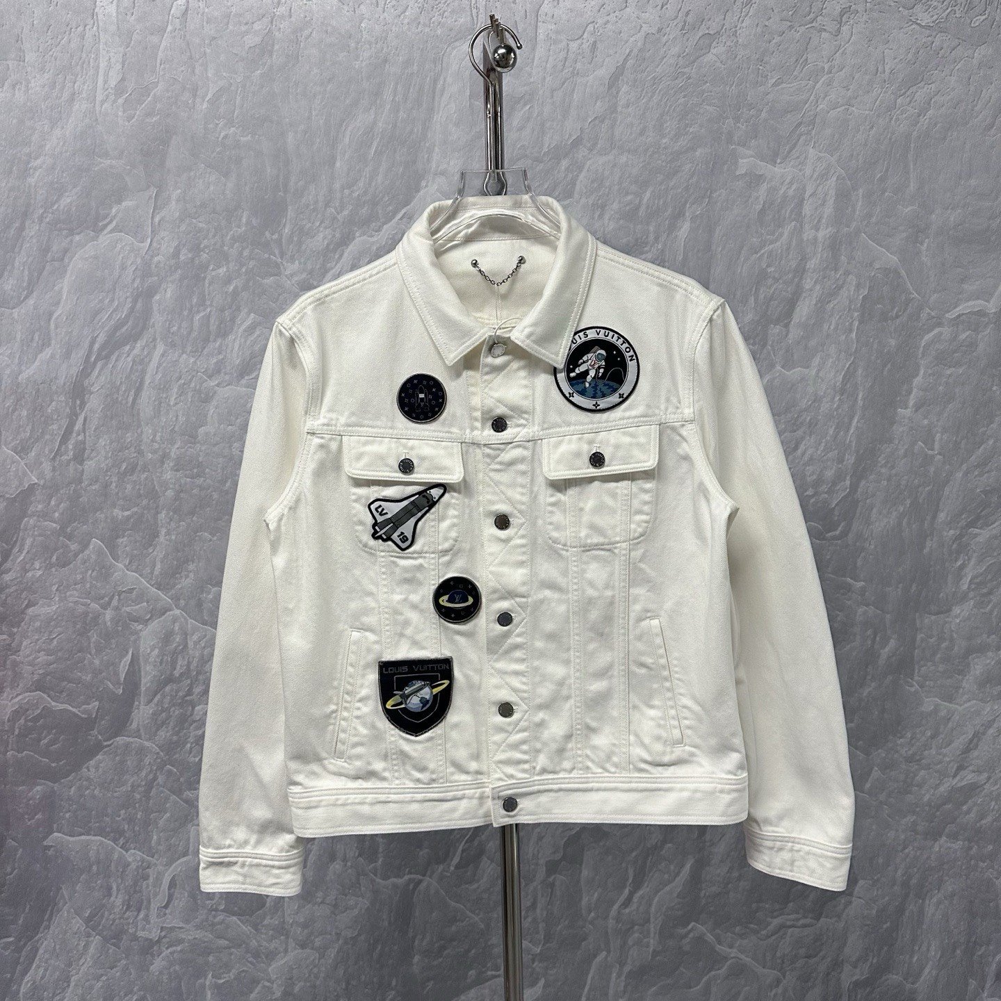 Louis Vuitton Astronaut Embroidered Denim Jacket