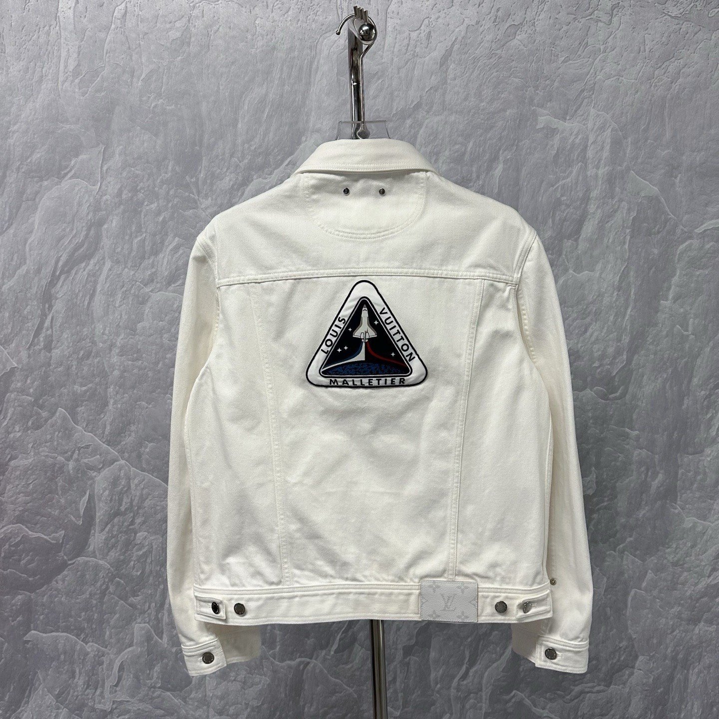 Louis Vuitton Astronaut Embroidered Denim Jacket — back