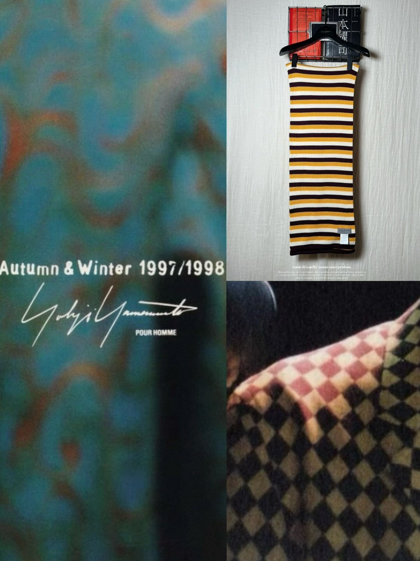 Yohji Yamamoto 1997AW Striped Scarf