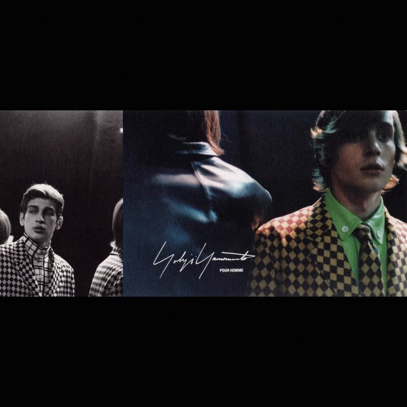 Yohji Yamamoto 1997AW Striped Scarf — detail
