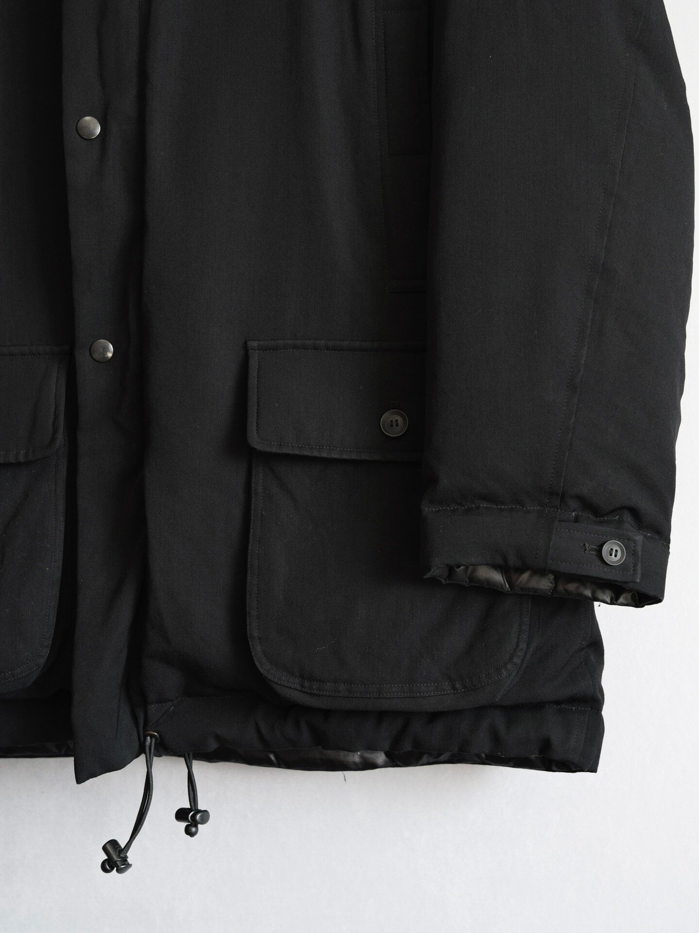 Yohji Yamamoto 19AW Hooded Down Jacket — label