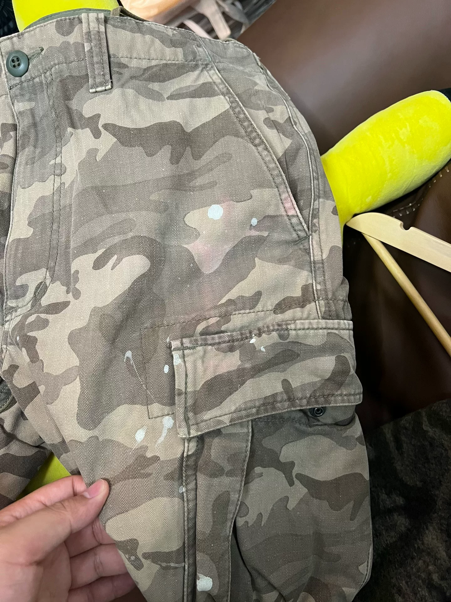 sophnet. Camouflage Cargo Shorts — front
