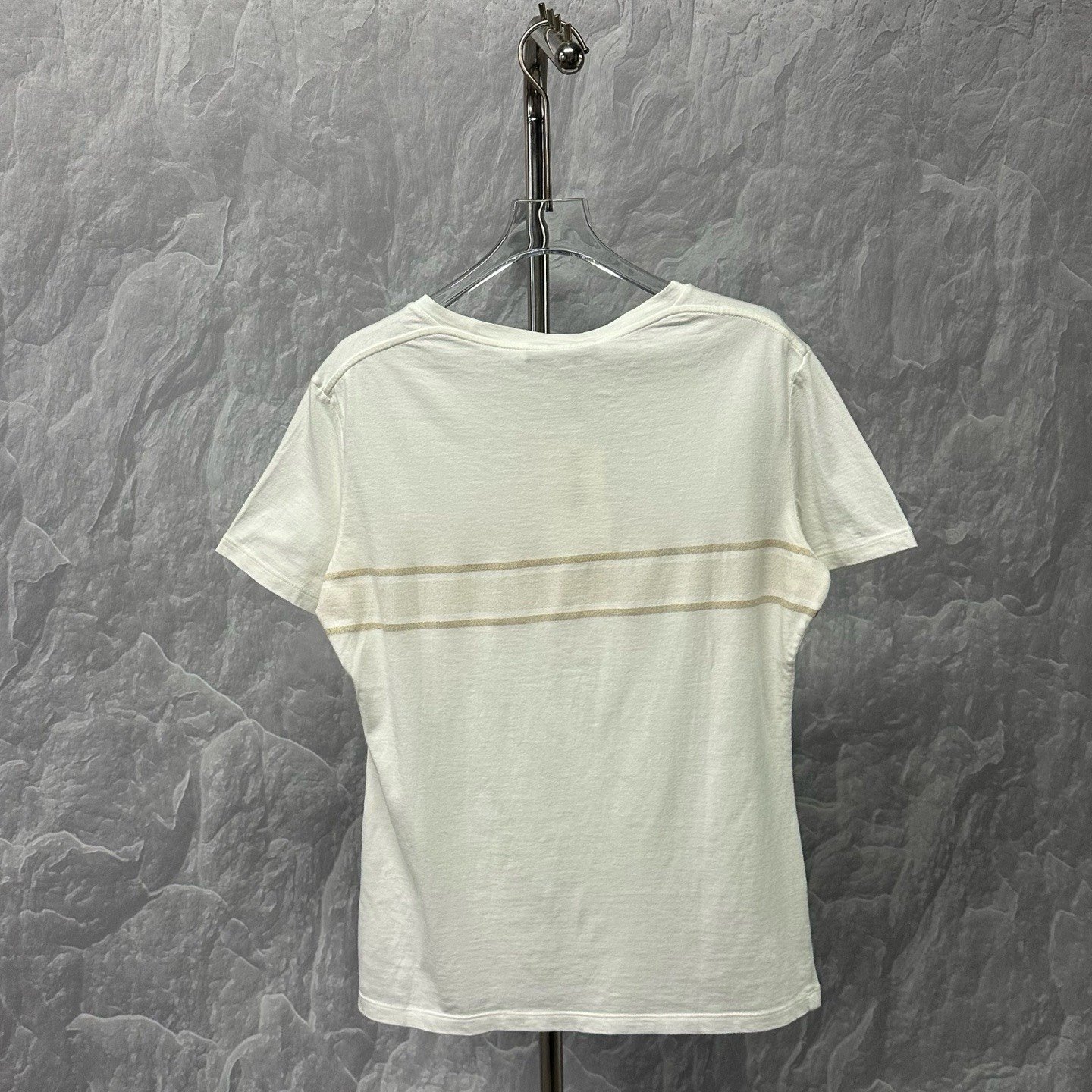 Dior Butterfly Embroidery Short-Sleeve T-Shirt — label