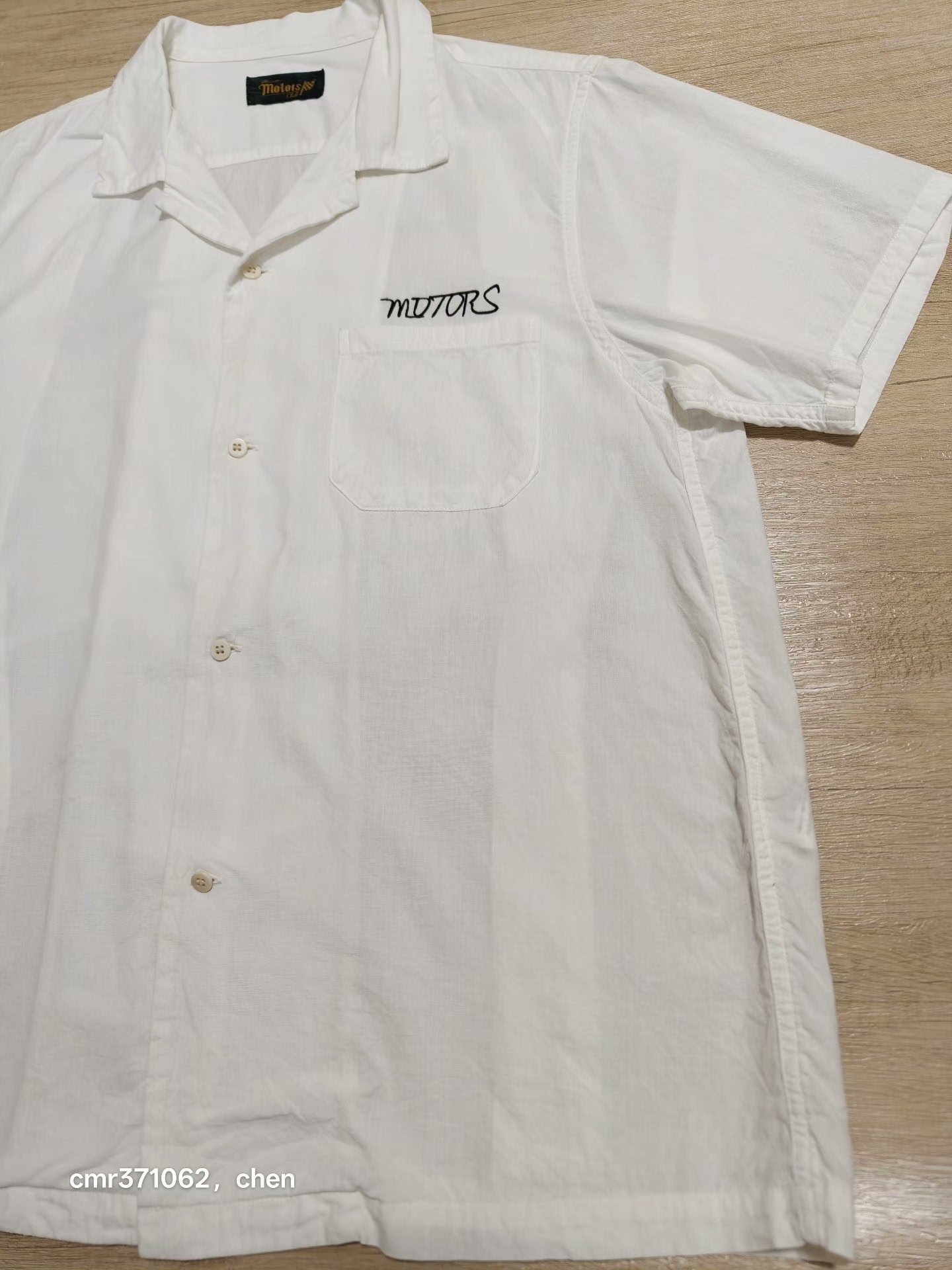 VISVIM HACKING SHIRT S/S MOTORS CLUB — back