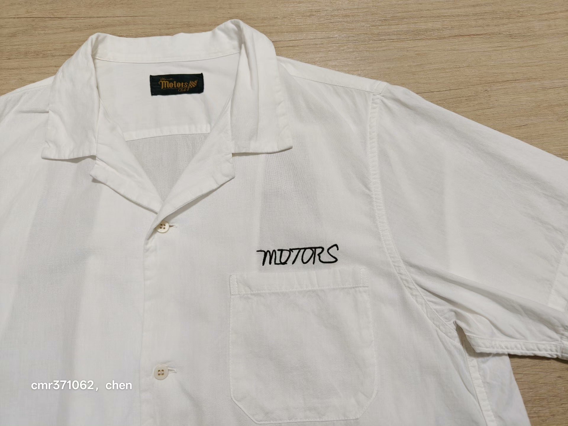 VISVIM HACKING SHIRT S/S MOTORS CLUB — front