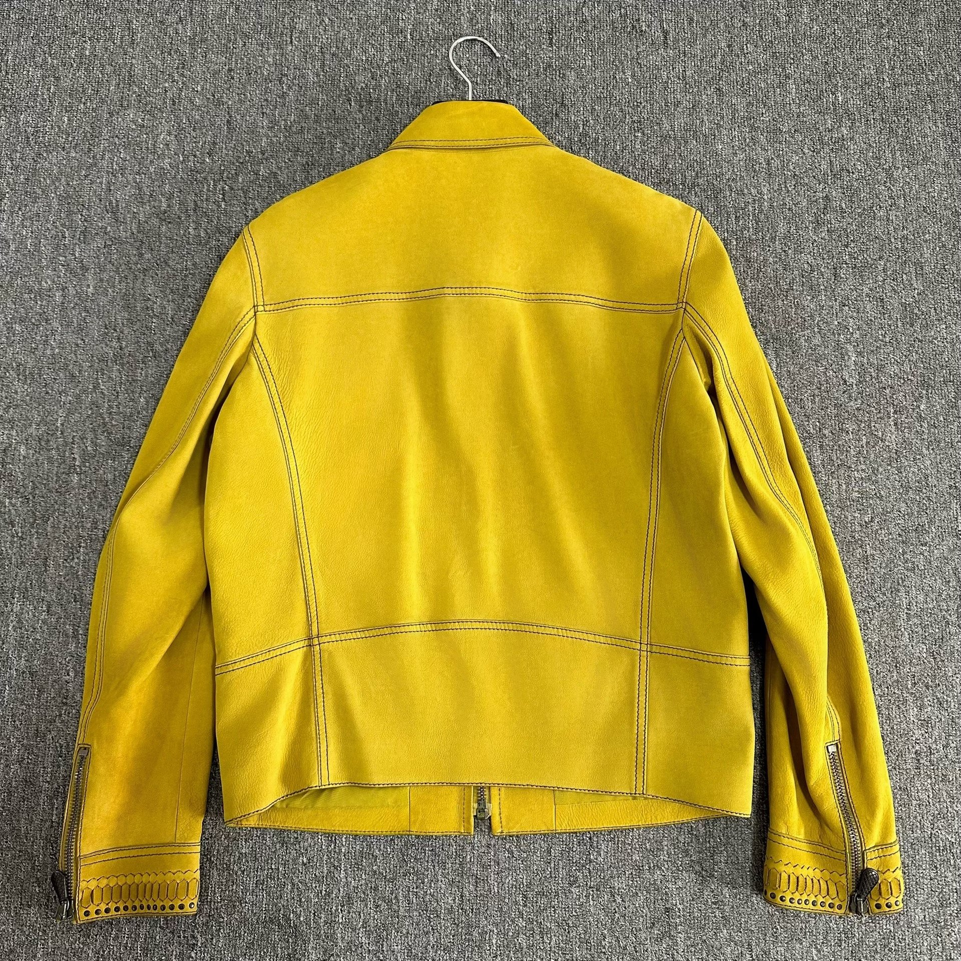Bottega Veneta 2018 Suede Leather Jacket — label