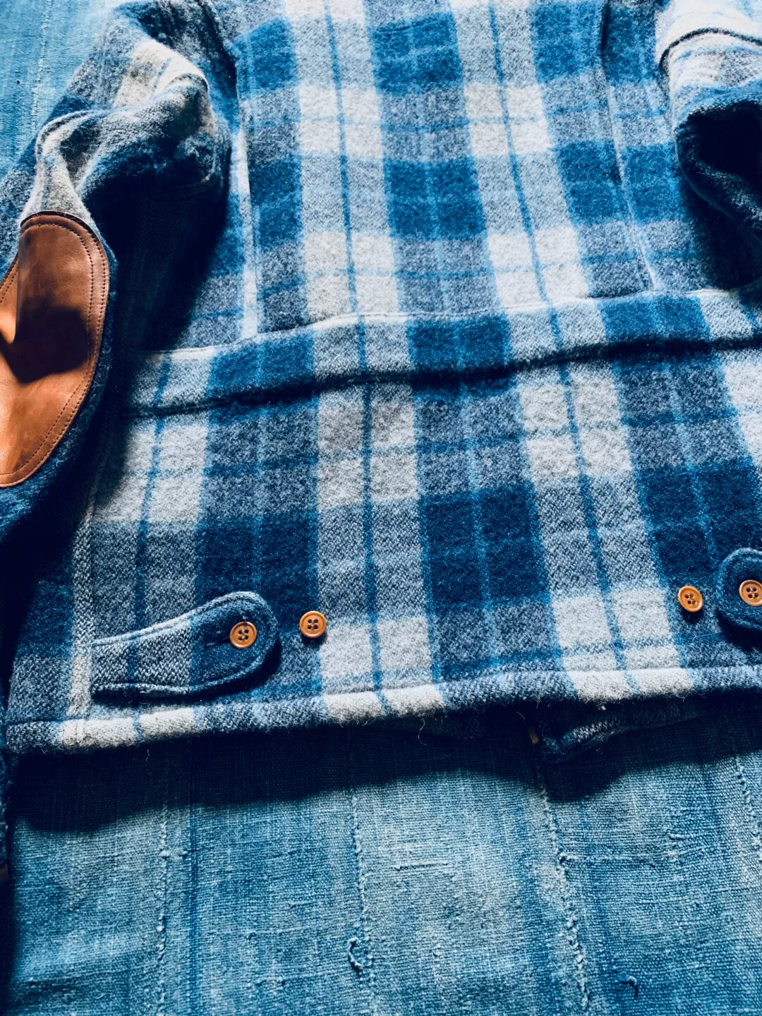 Visvim Black Hawk Check Blouson — label