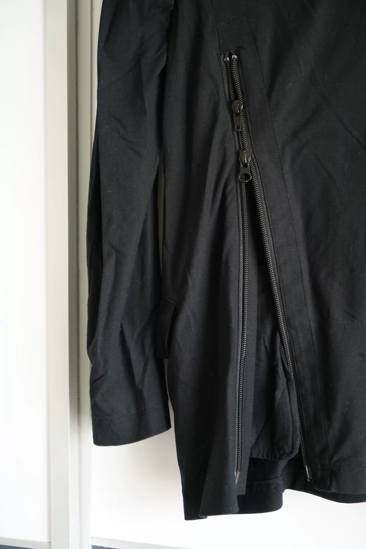 Yohji Yamamoto 14SS Bias Cut Back Zip Blazer — back