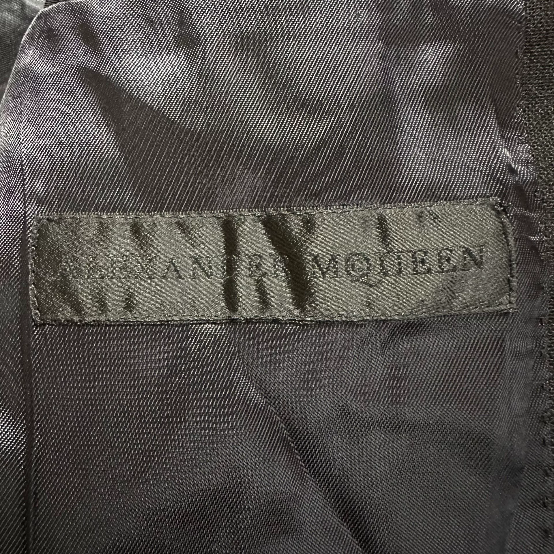 Alexander McQueen 15ss Checkered Blazer — back
