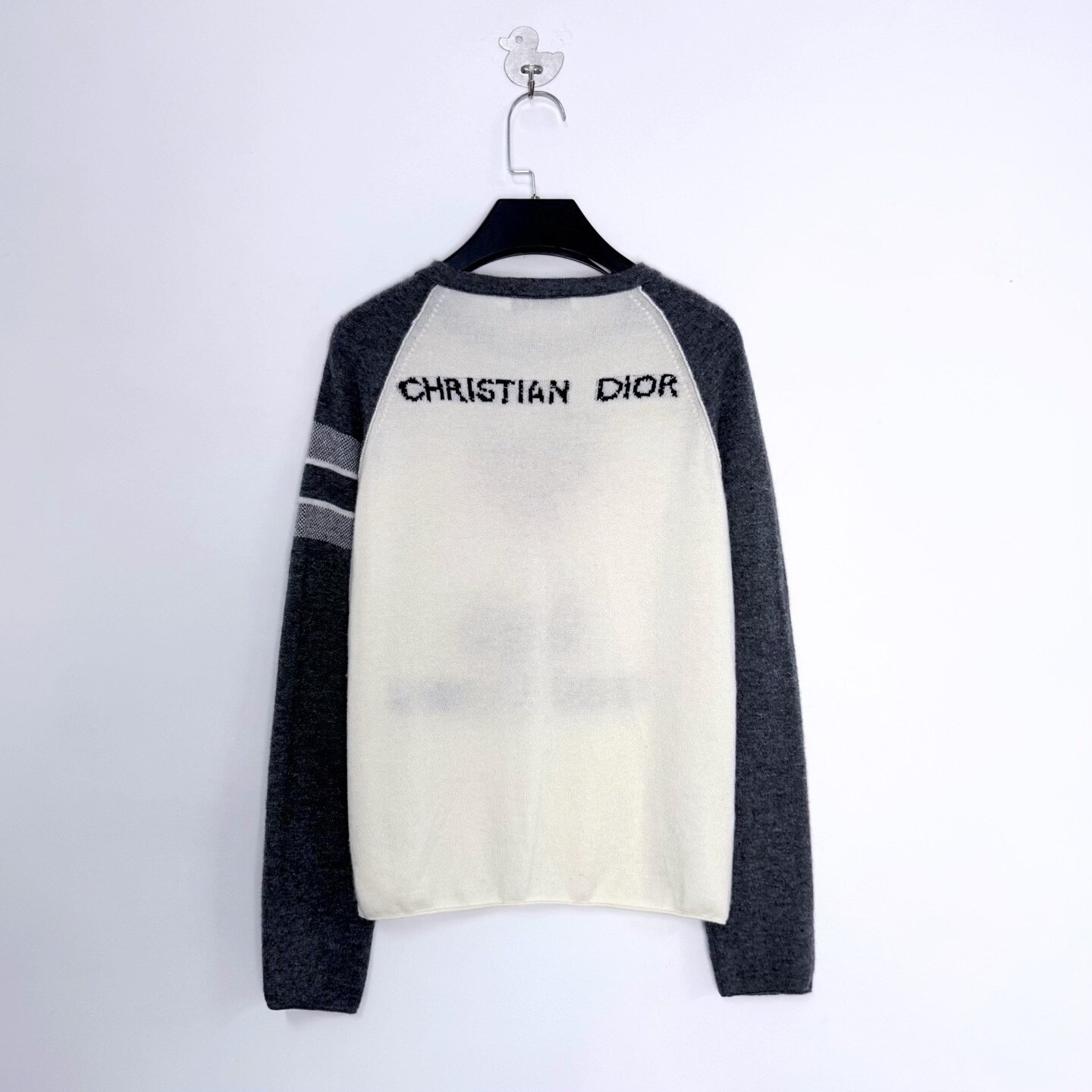 Dior Love Hourglass Slogan Cashmere Sweater — front