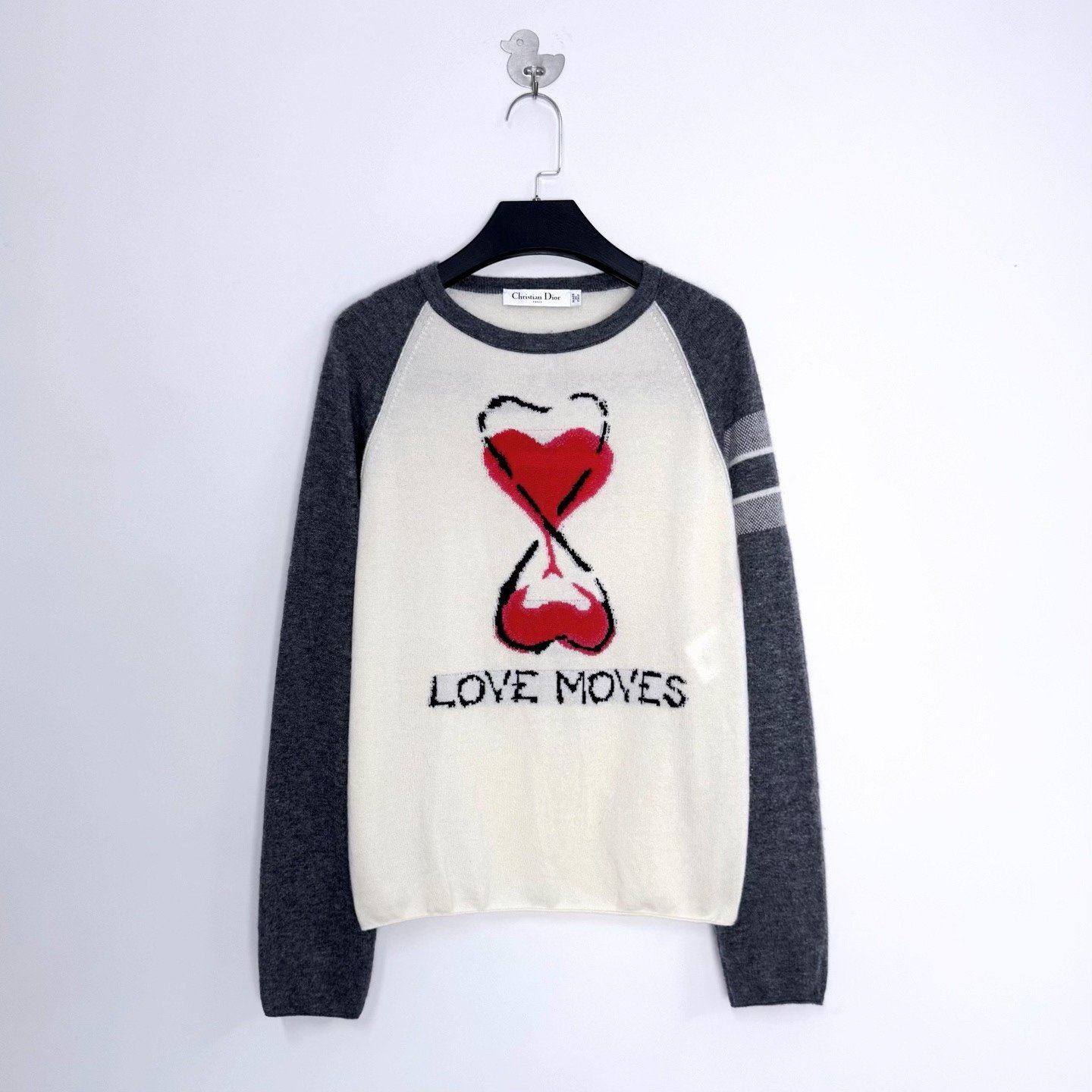 Dior Love Hourglass Slogan Cashmere Sweater