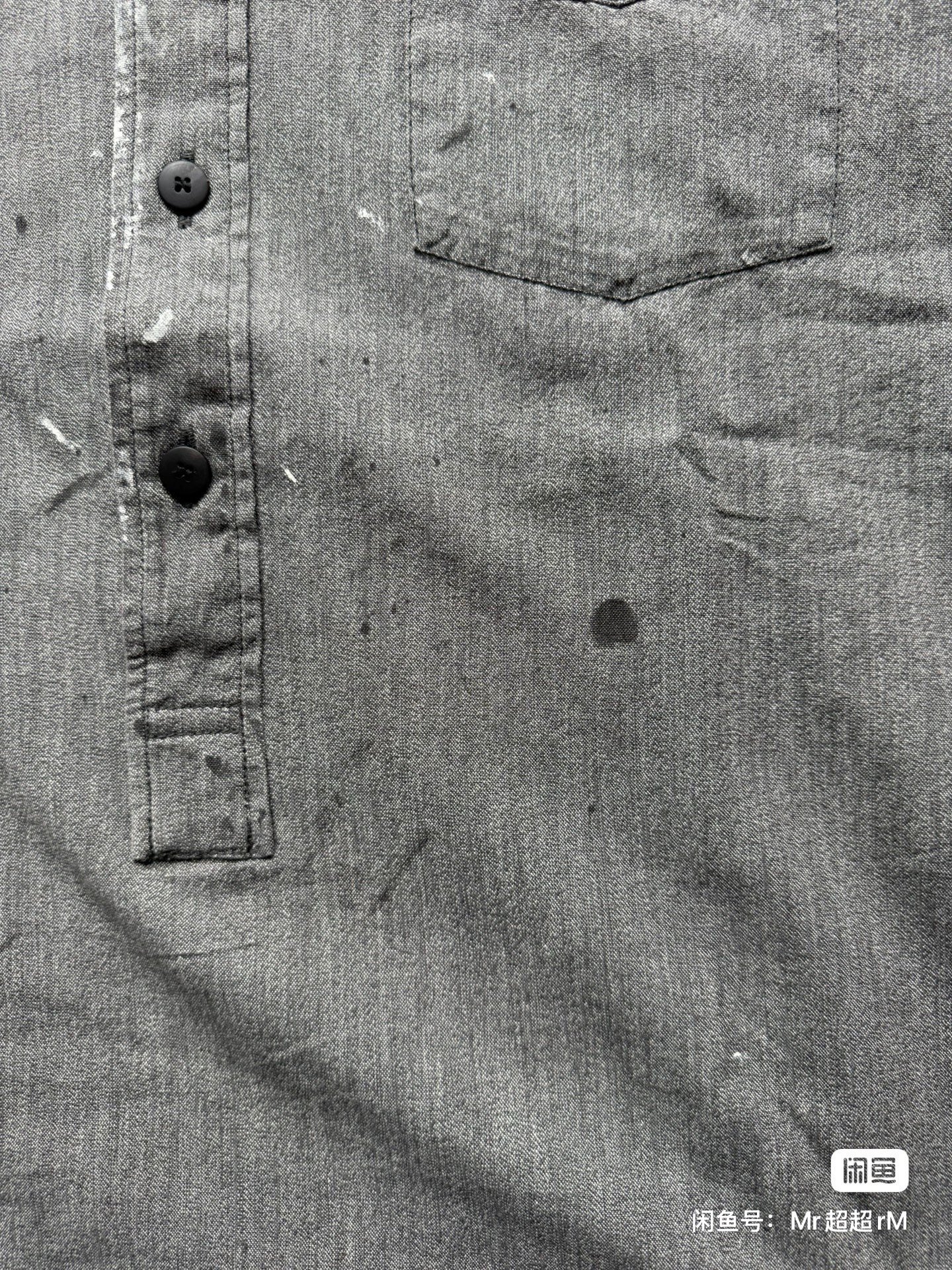 VISVIM 26SS 1910 P.O. Chambray LS Pullover Shirt — label