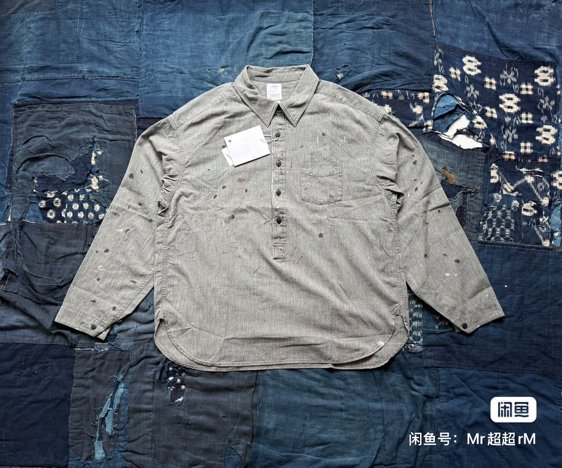 VISVIM 26SS 1910 P.O. Chambray LS Pullover Shirt