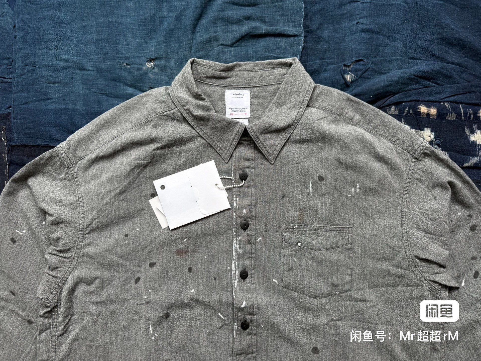 VISVIM 26SS 1910 P.O. Chambray LS Pullover Shirt — detail