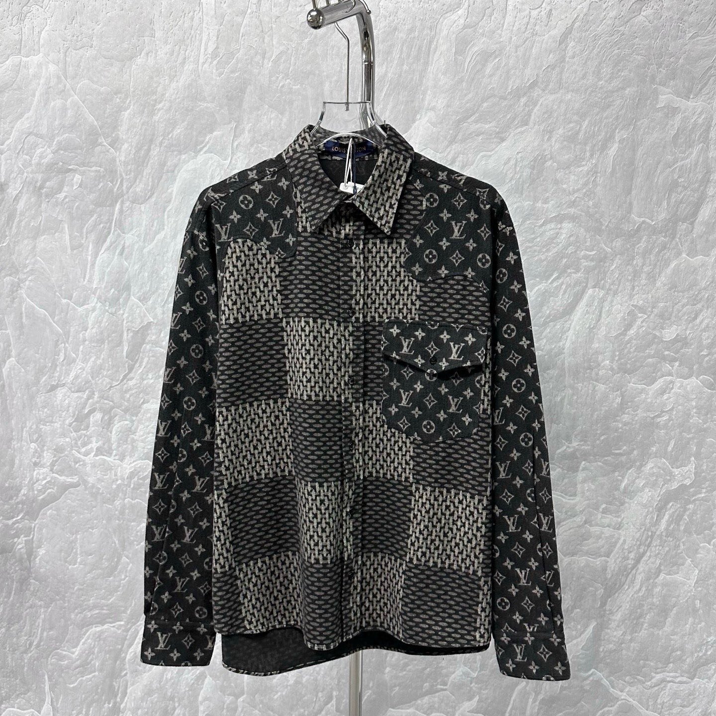 Louis Vuitton Nigo Patchwork Long-Sleeve Shirt