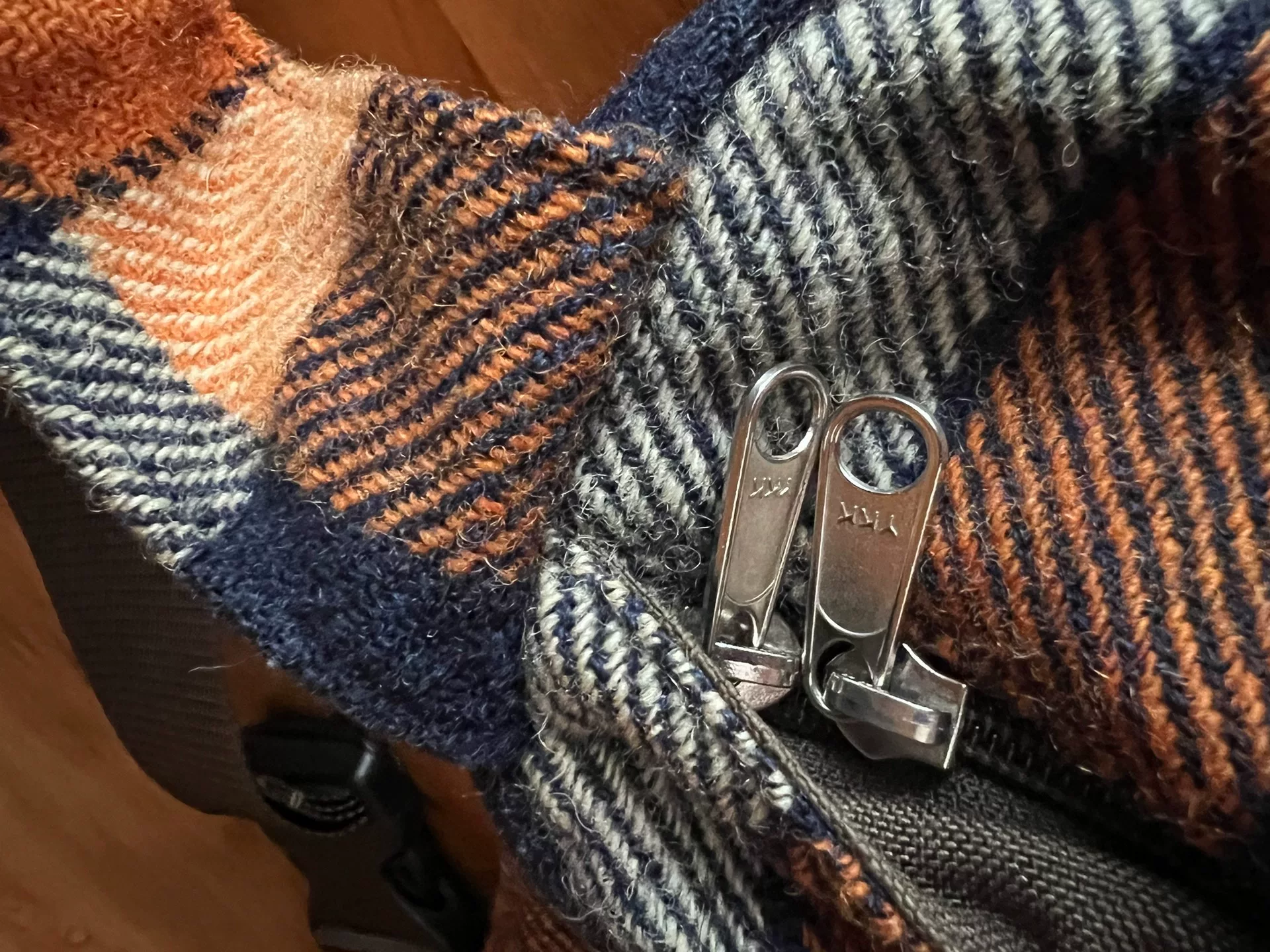 The North Face x Harris Tweed Plaid Bag — label