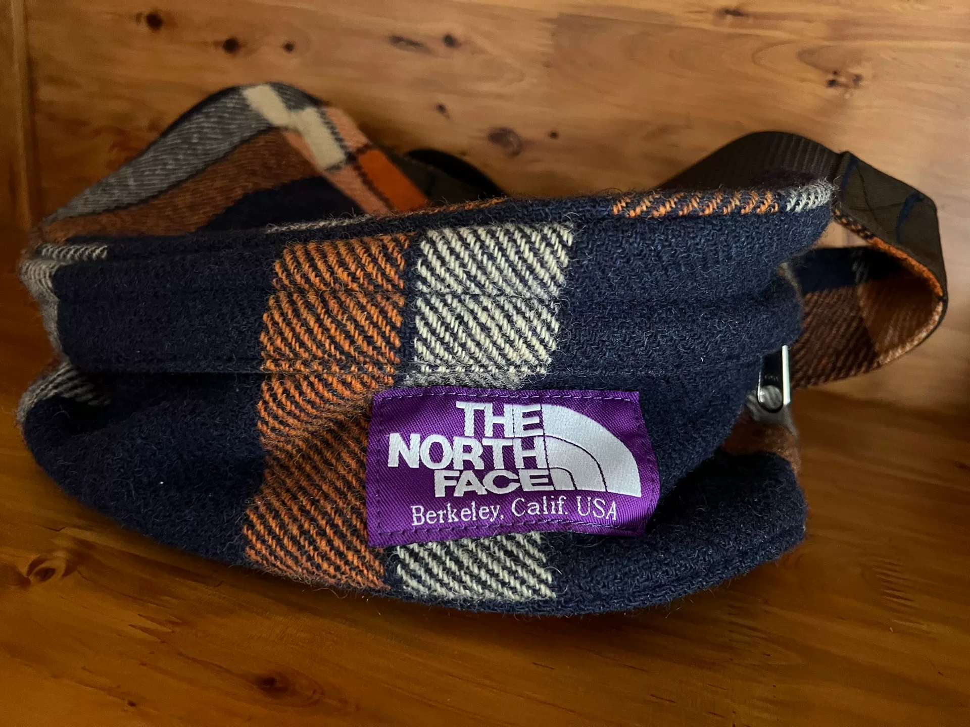 The North Face x Harris Tweed Plaid Bag — detail