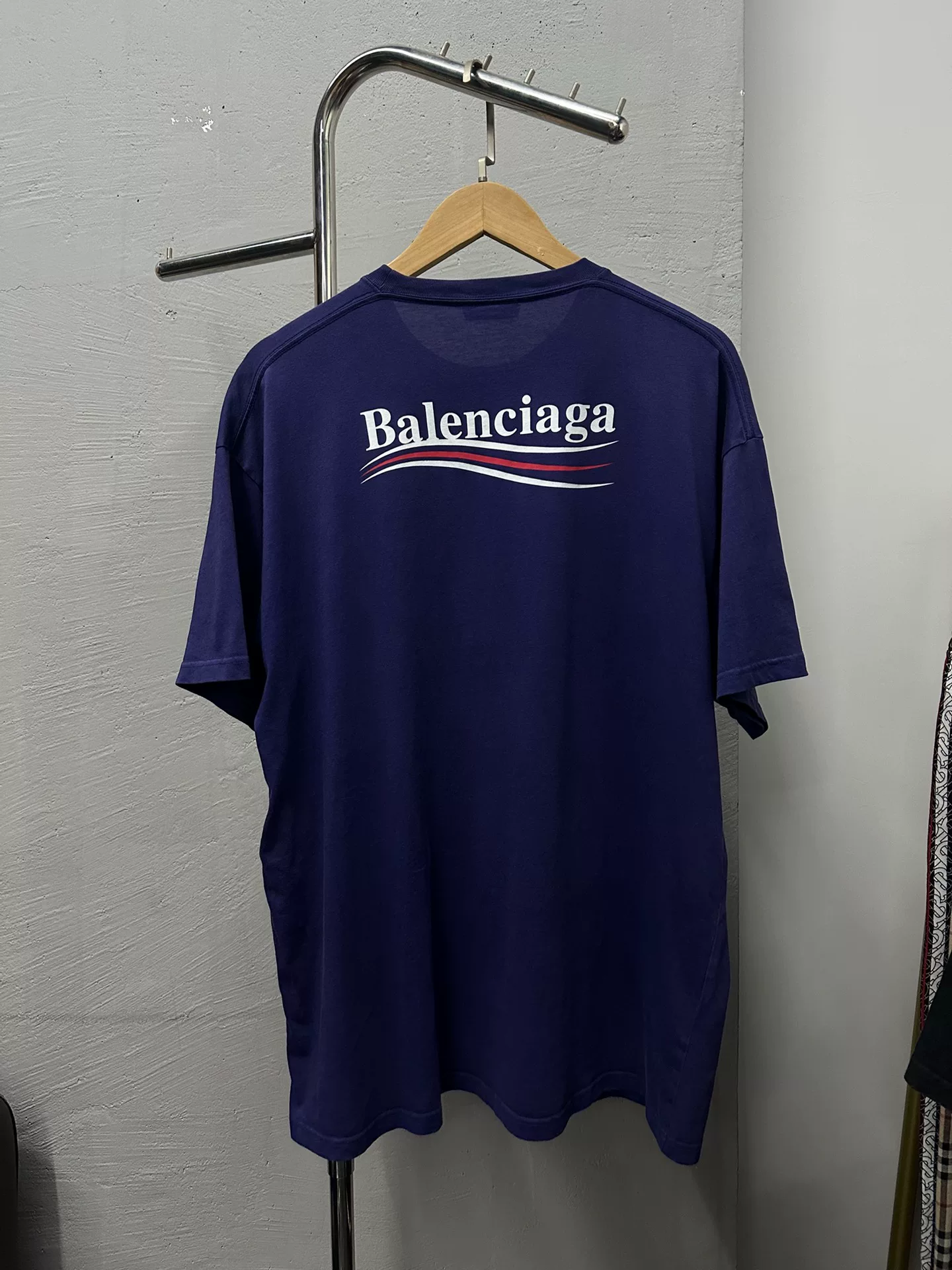 Balenciaga Cola Logo Purple T-shirt — back