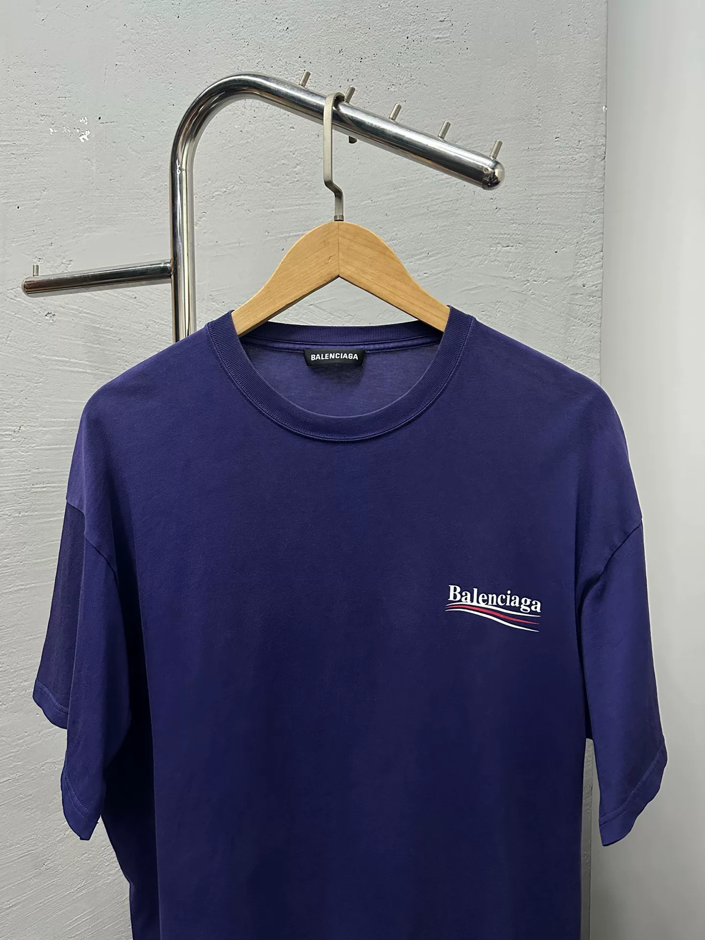 Balenciaga Cola Logo Purple T-shirt — front