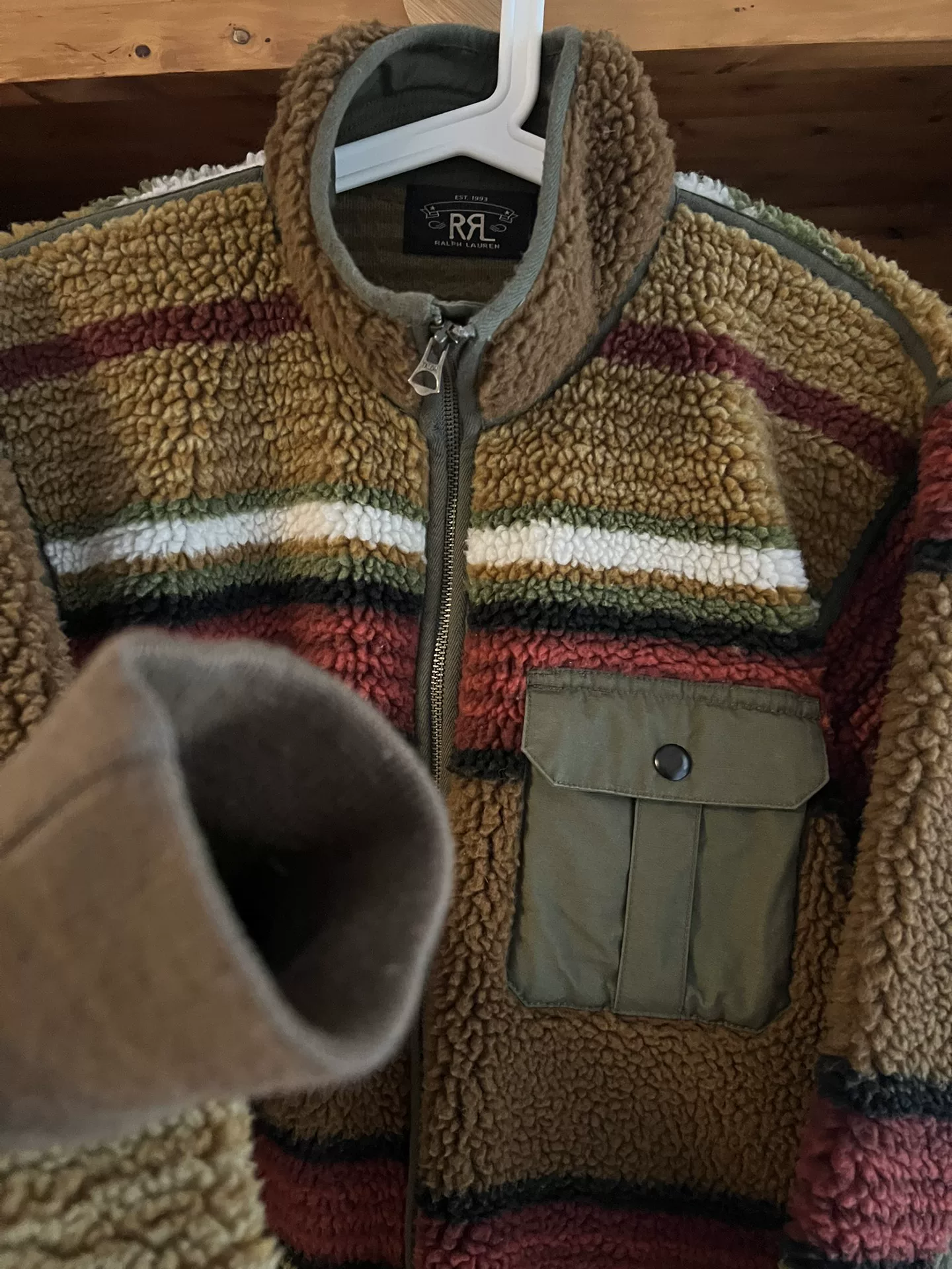 RRL Double RL Vintage Fleece Jacket — back