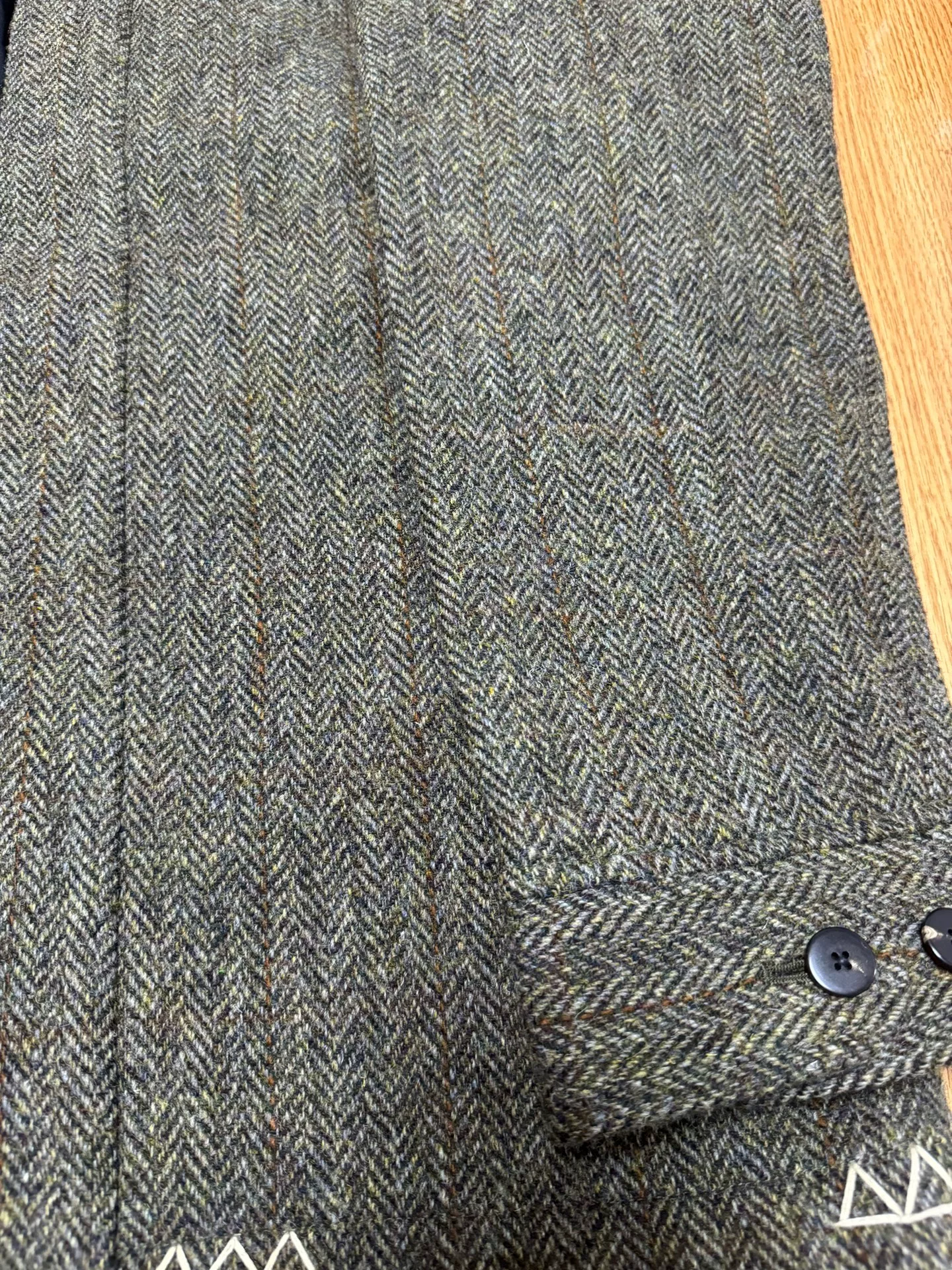 visvim 16AW Sanjuro JKT Harris Tweed — front