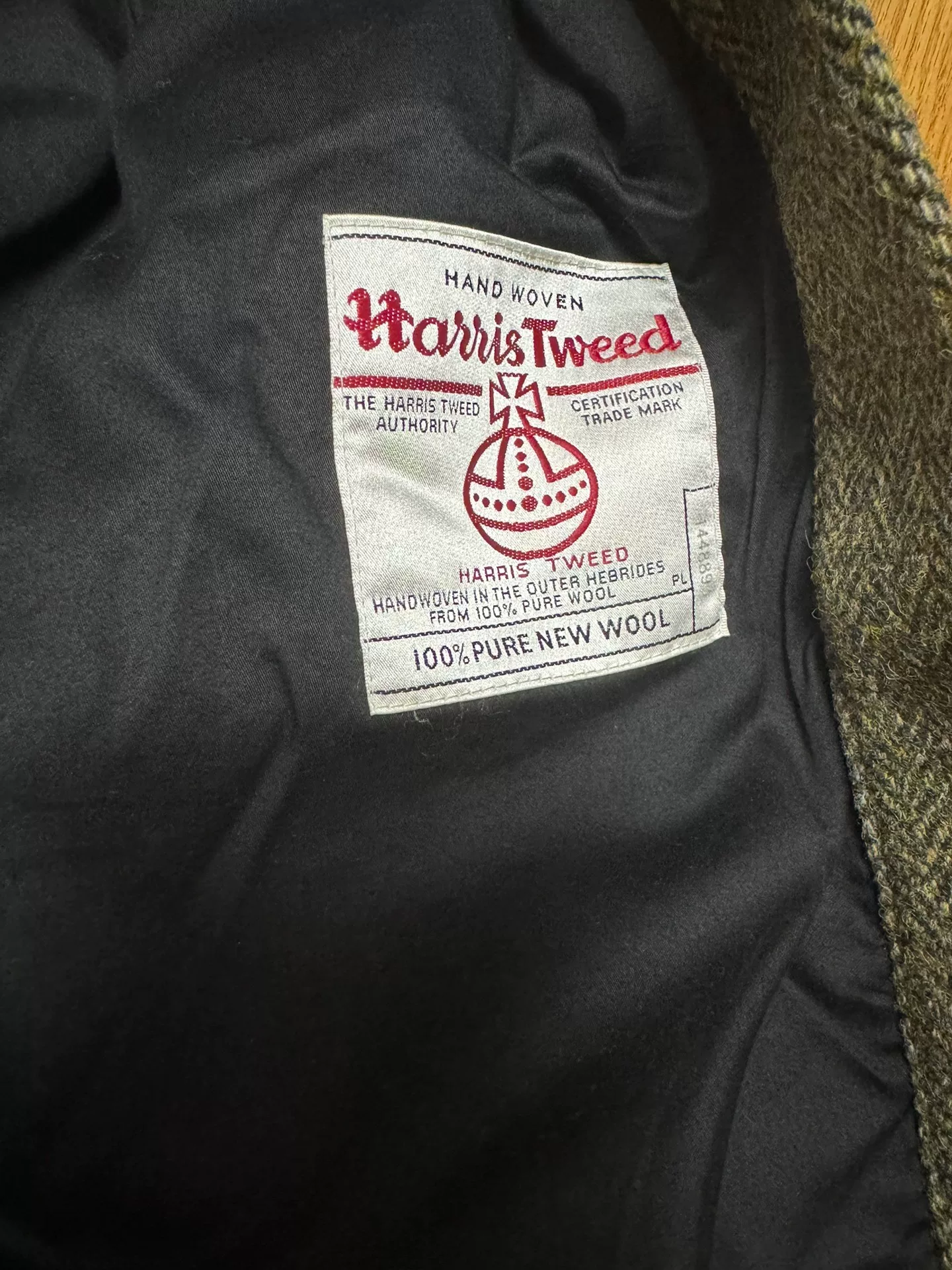 visvim 16AW Sanjuro JKT Harris Tweed — back
