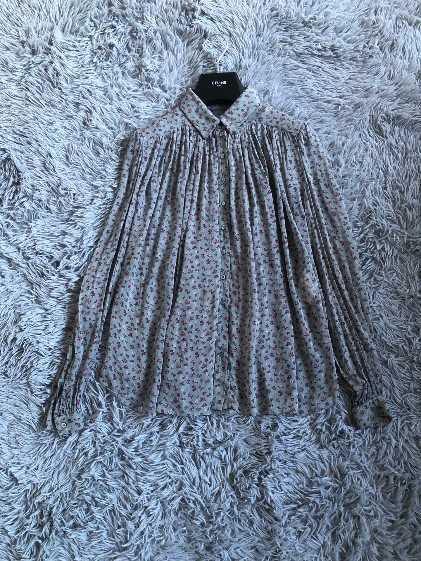 Saint Laurent 14ss Floral Silk Shirt