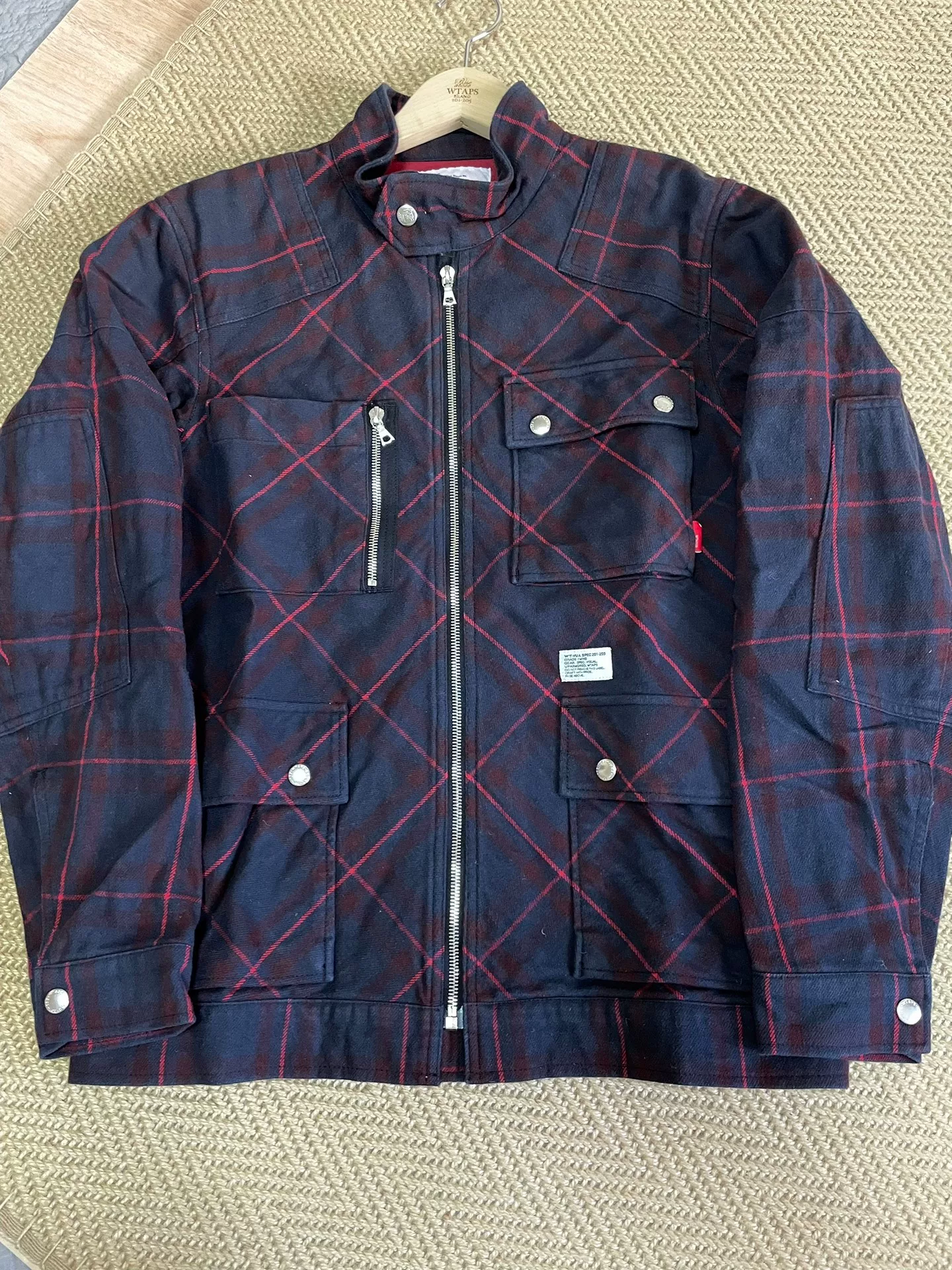 WTAPS M3 Twill Textile Diamond Biker Jacket