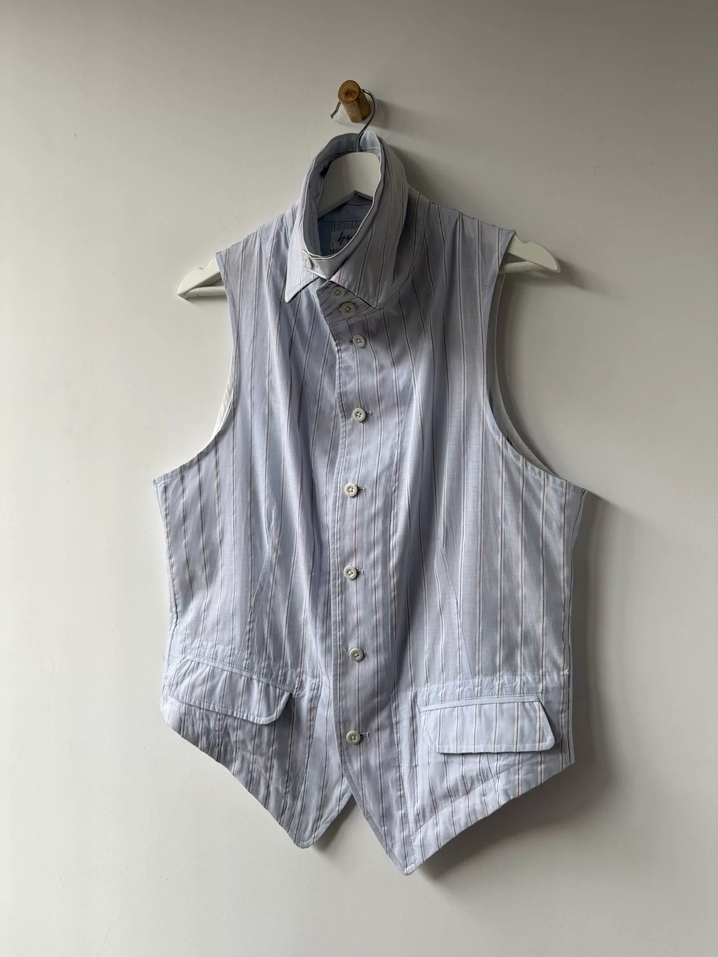Yohji Yamamoto 11SS Embroidered Jacquard Vest — detail