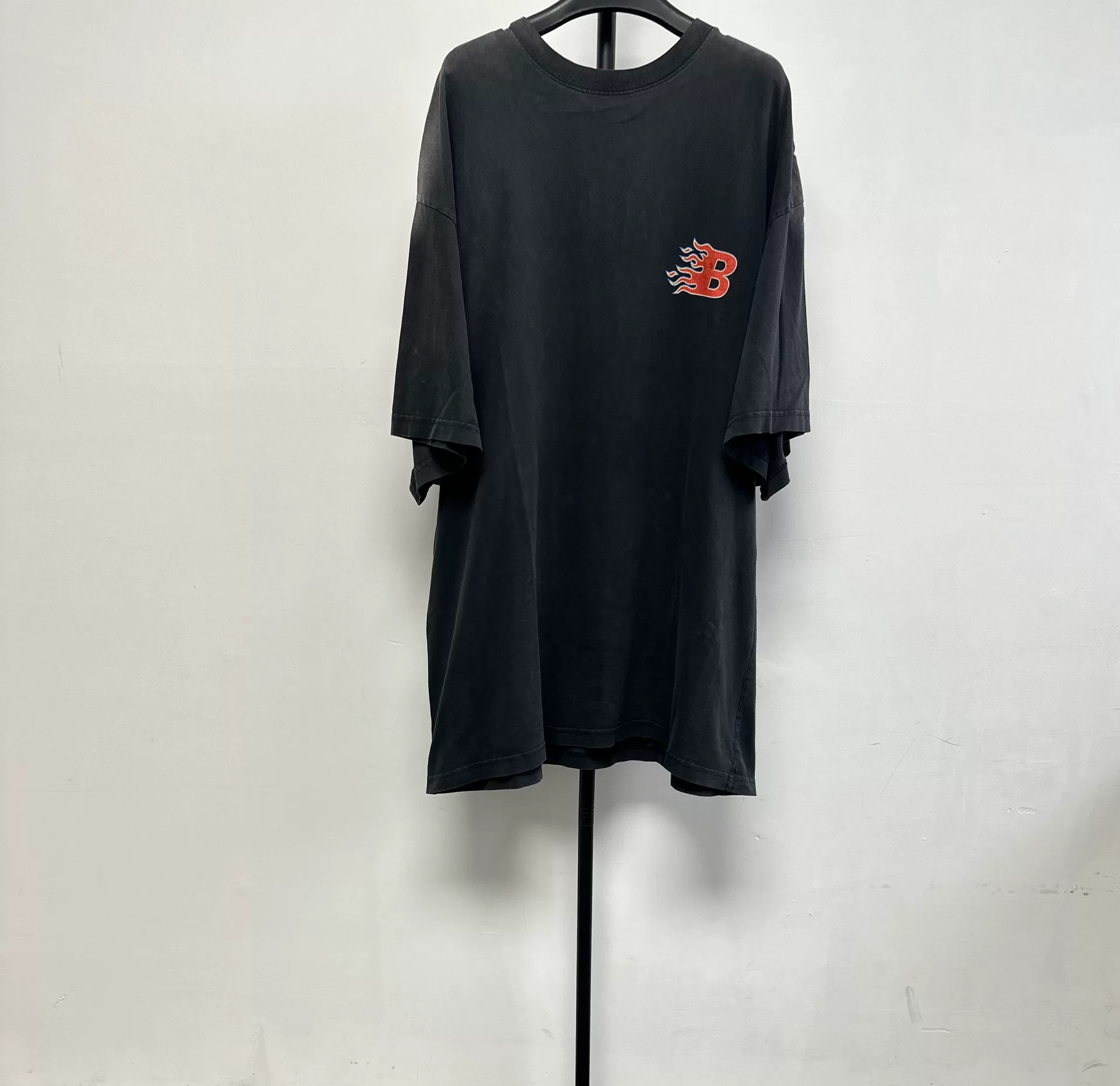 Balenciaga Vintage Red B Logo T-Shirt