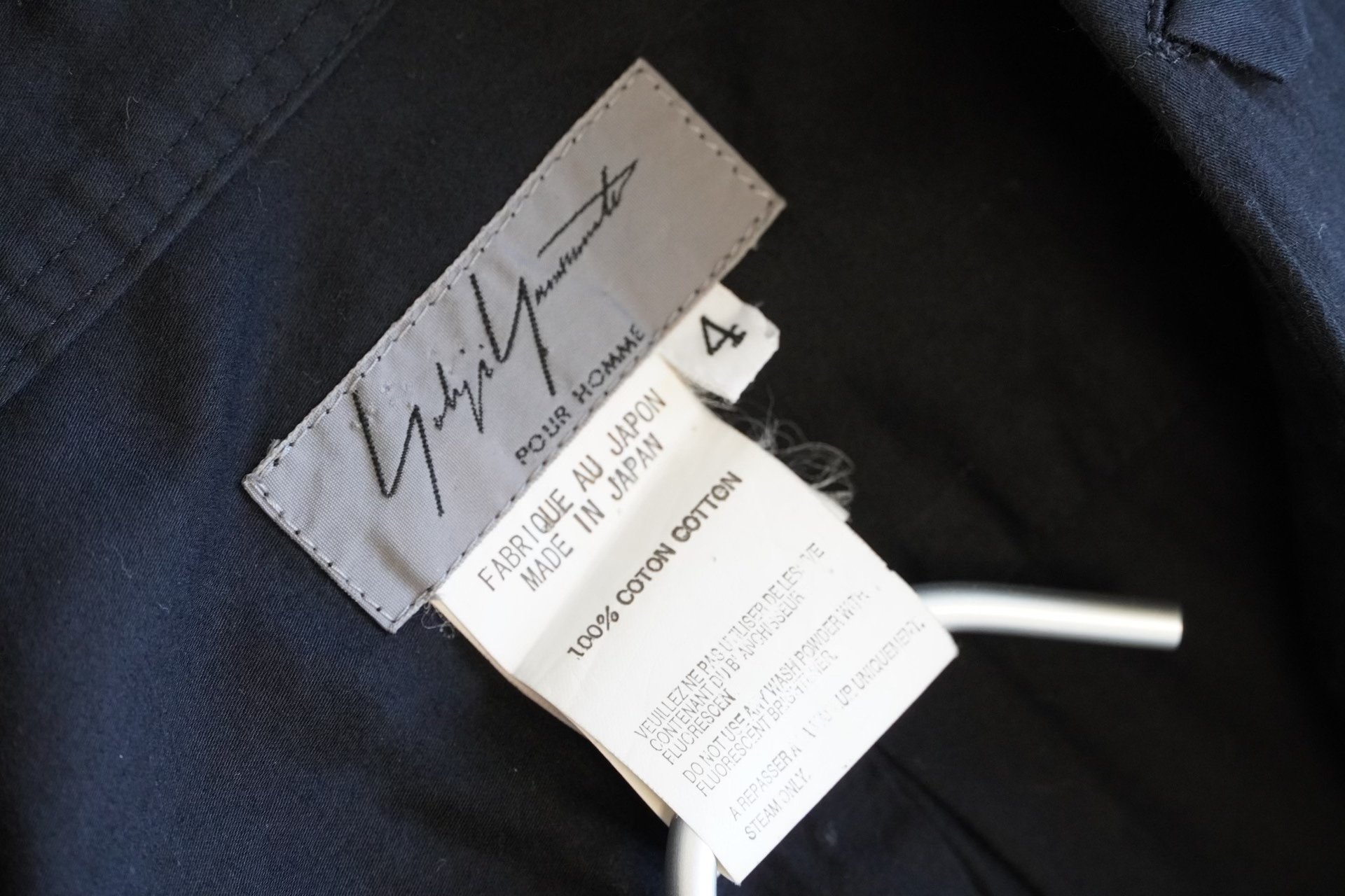 Yohji Yamamoto 12SS Irregular Collar Shirt — back