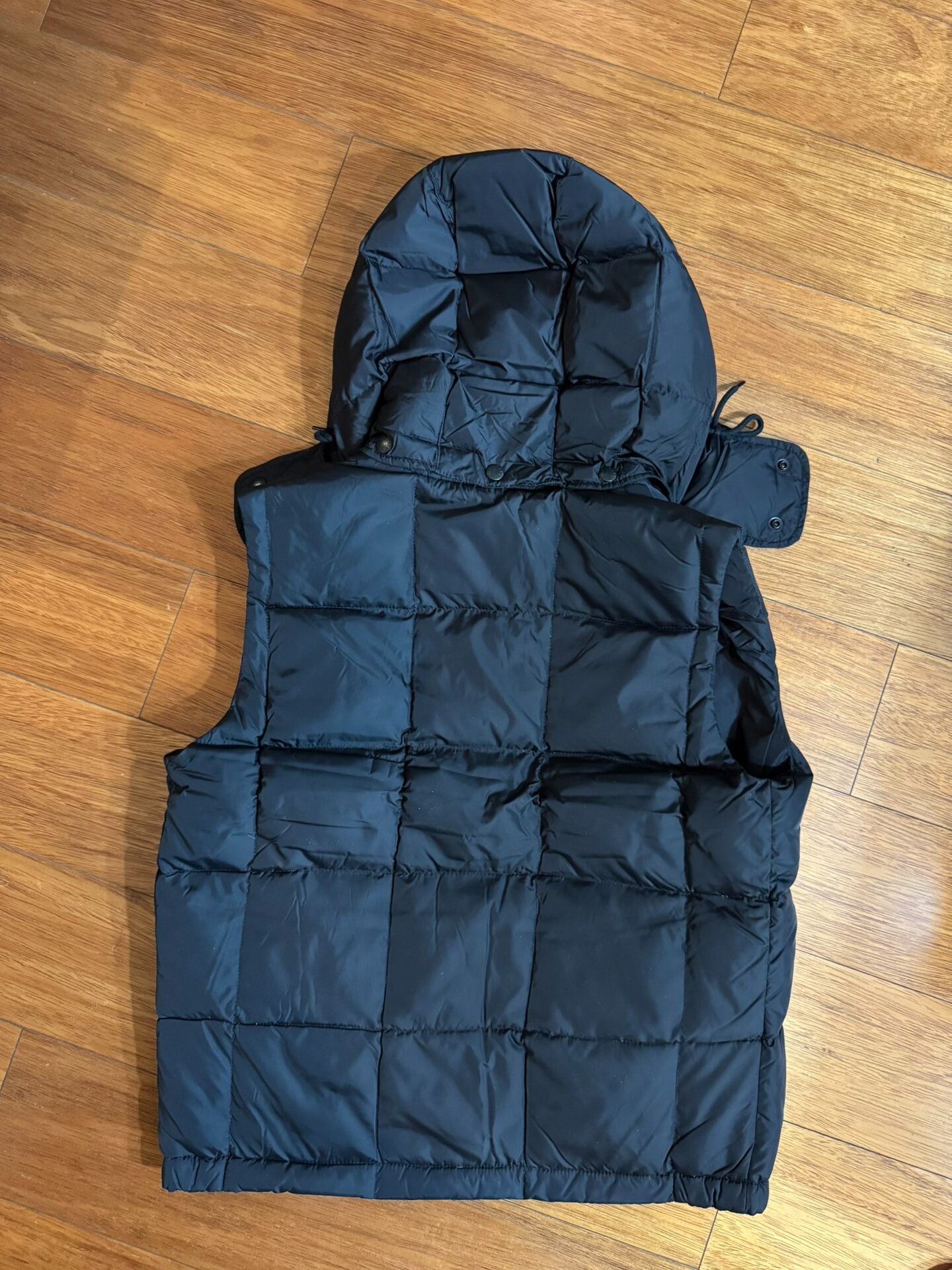 Moncler Thick Down Vest Removable Hood — front