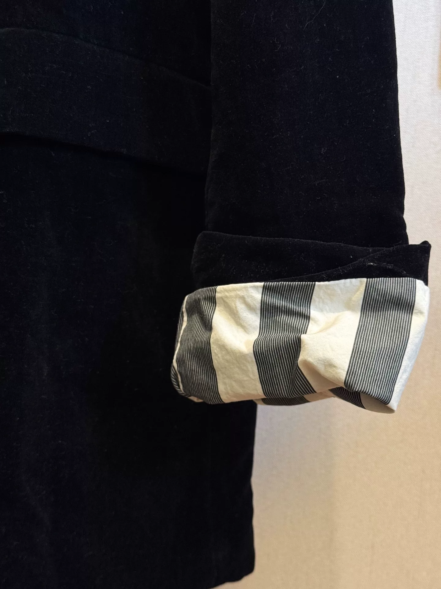 Casey Casey 22AW Velvet Jacket — detail