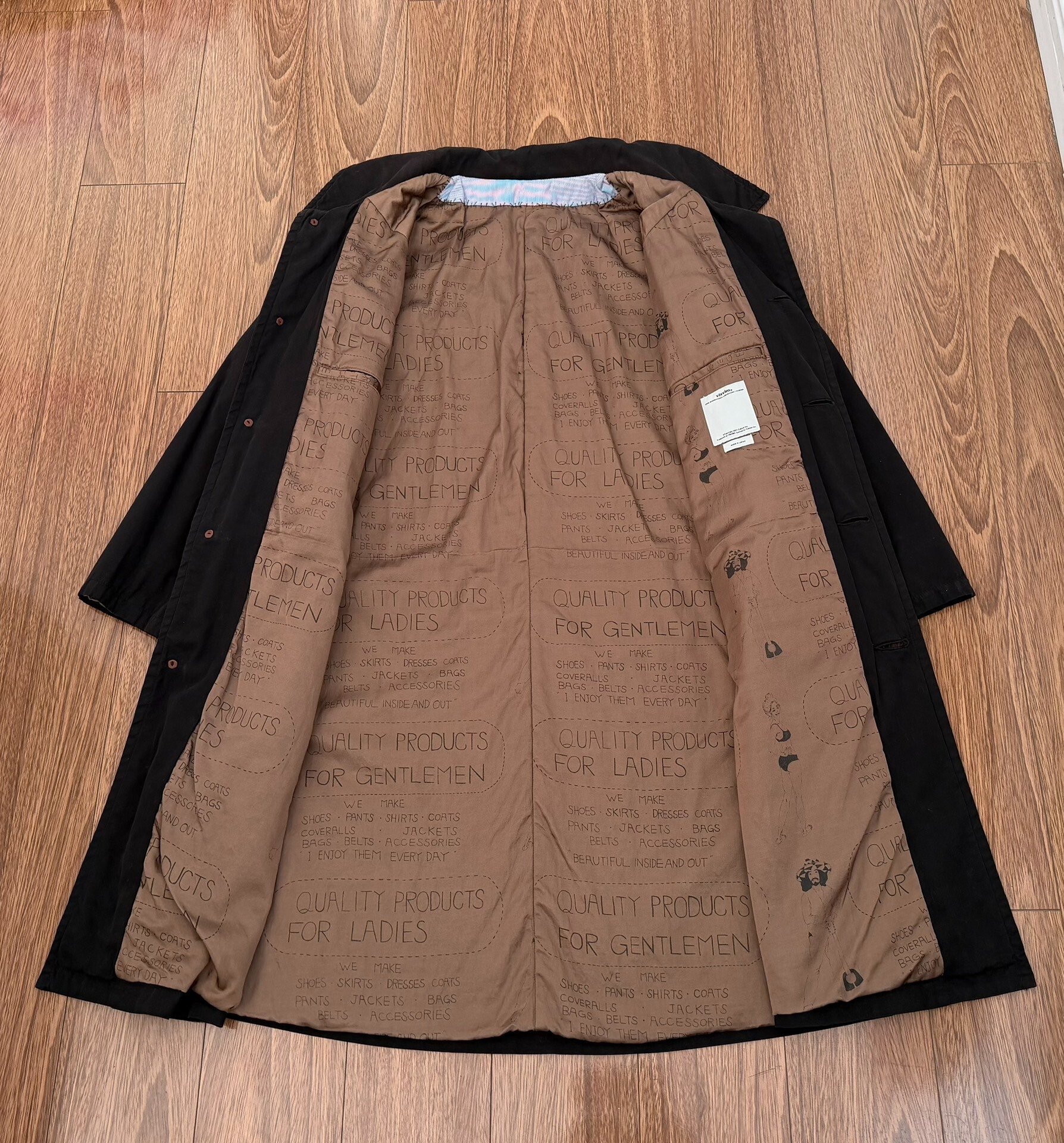 VISVIM NAPIER DRIVING COAT — detail