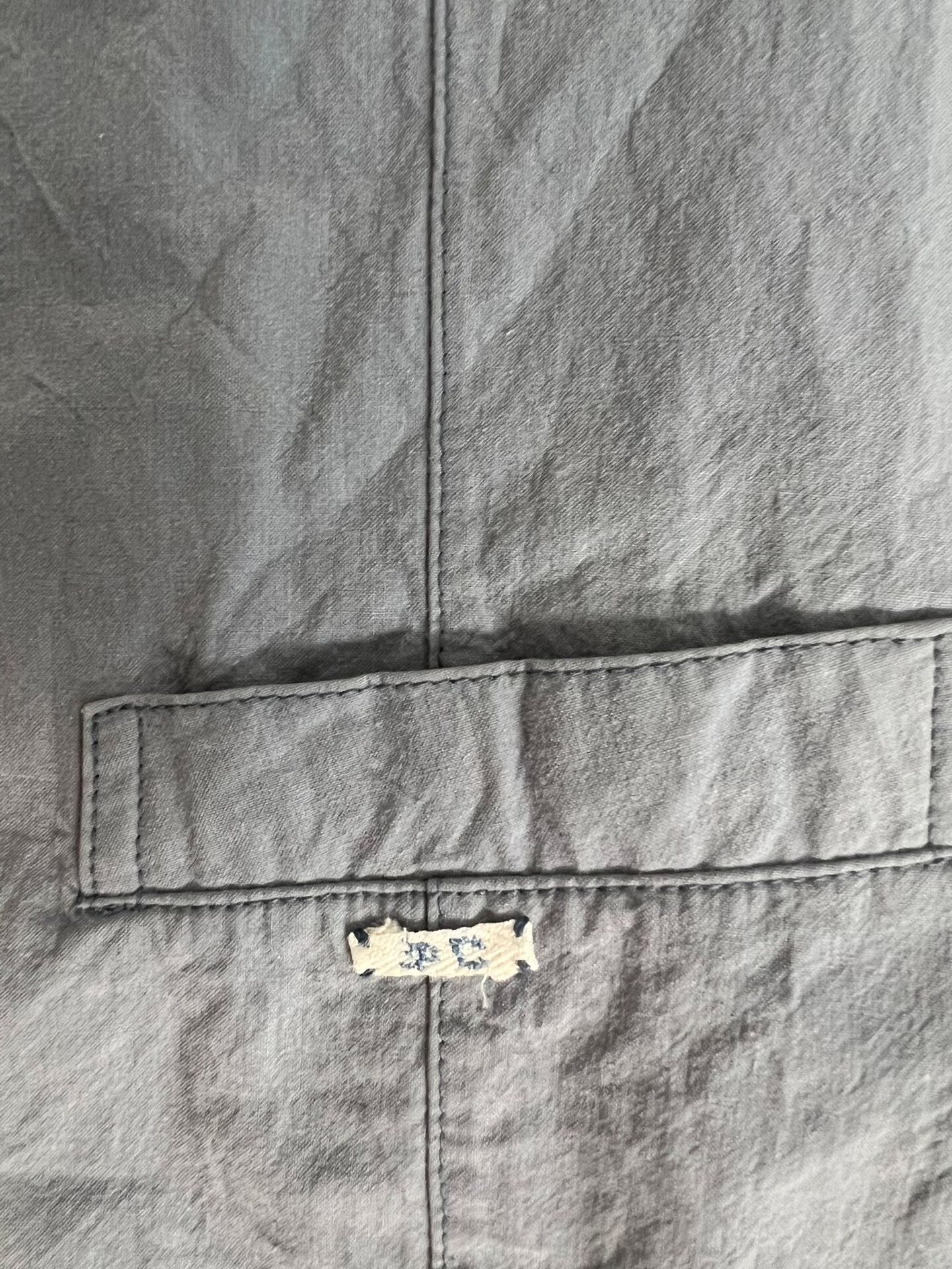 Porter Classic Vintage Distressed Blue Vest — back