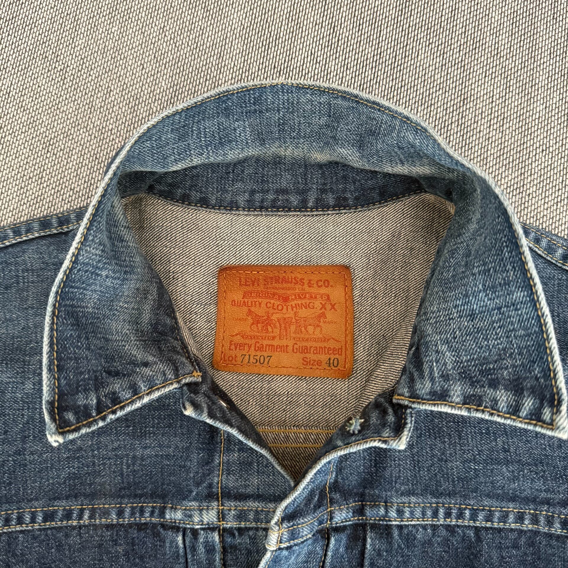 Levi's LVC 507xx J02 Denim Jacket — detail