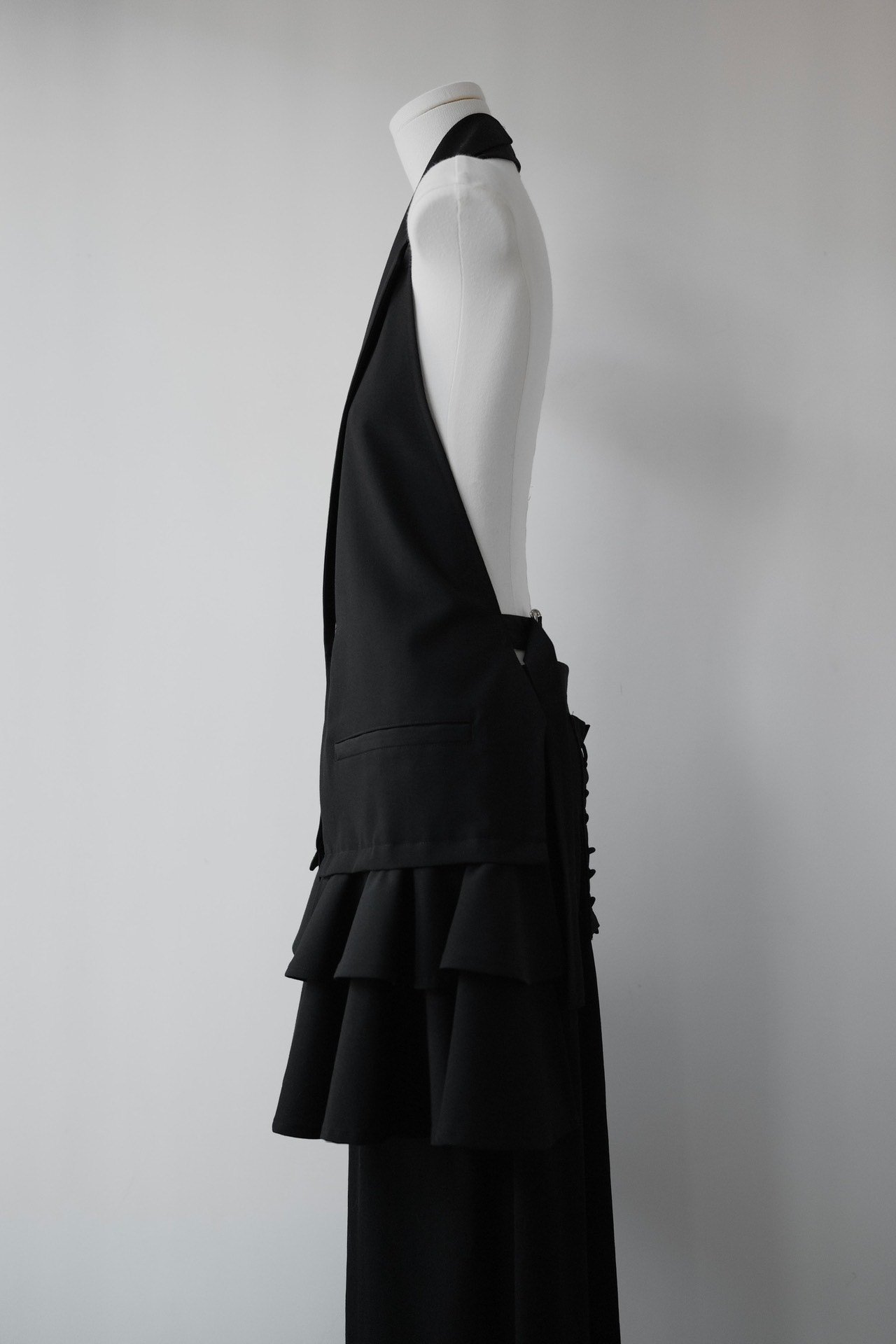 Yohji Yamamoto Limi Feu Layered Backless Vest — label