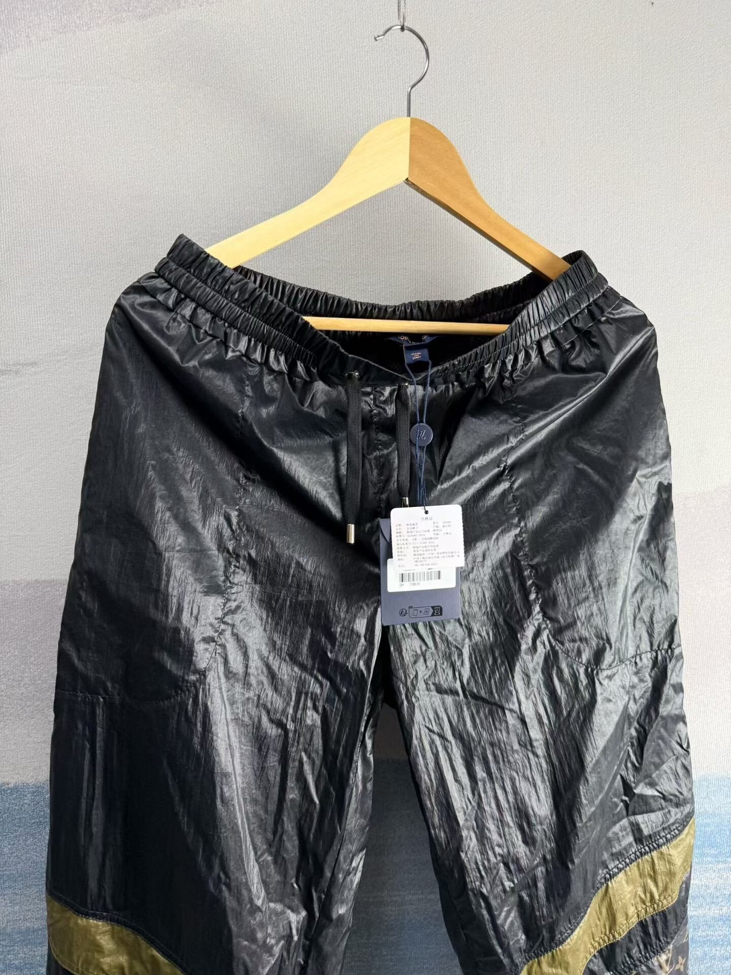 Louis Vuitton Monogram Gold Stripe Jogger Pants — front