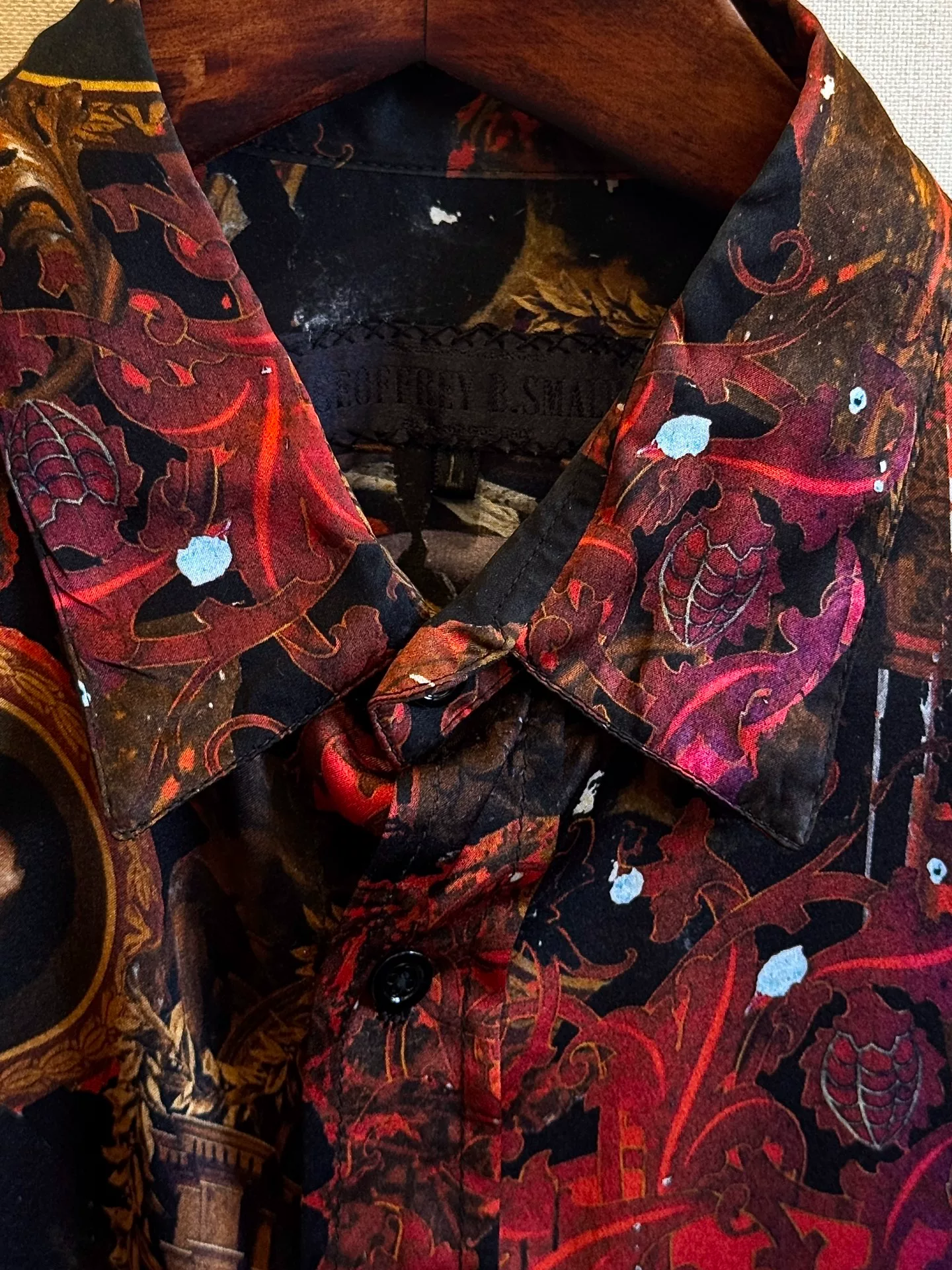 Geoffrey B Anton von Wener Oil Painting Shirt — detail