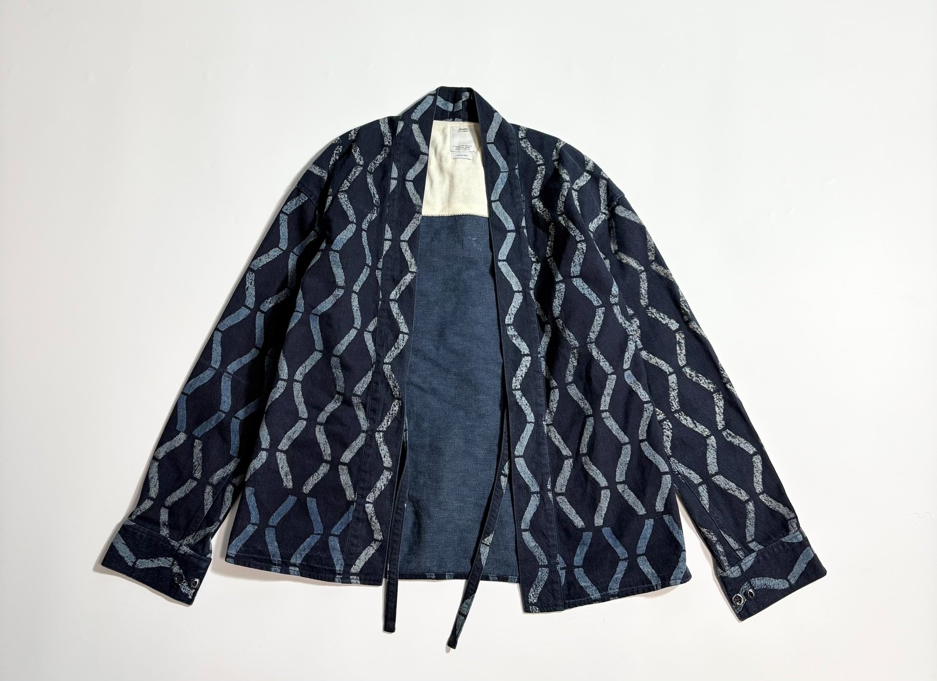 VISVIM LHAMO BAMBOO Indigo Robe Jacket